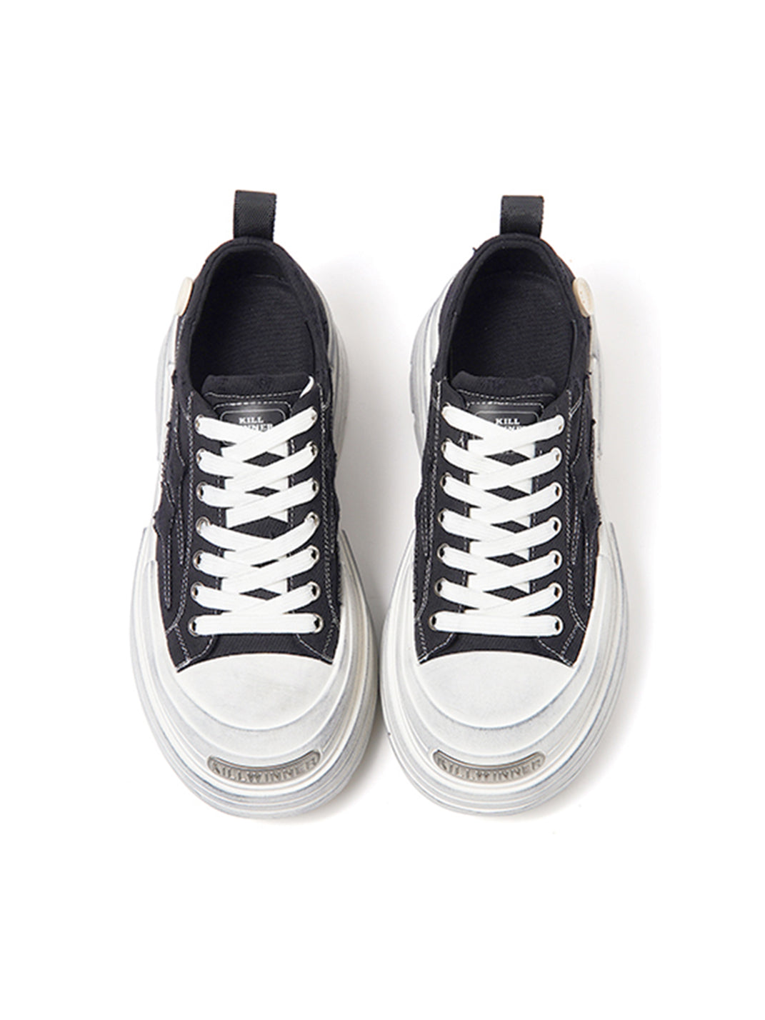 KILLWINNER丨Distressed Platform Low Top Sneakers - PSYLOS 1, KILLWINNER丨Distressed Platform Low Top Sneakers, Skate Shoes, KILLWINNER, PSYLOS 1