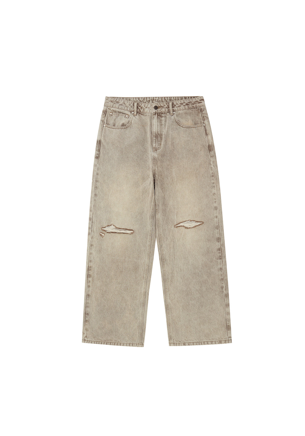 PCLP Khaki Destroyed Jeans