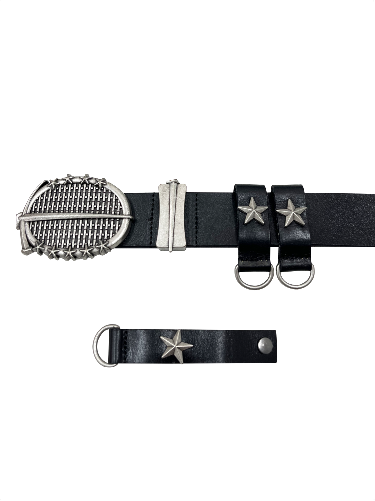 Rockstar Sterling Silver Plated Italian Imported Top-Grain Leather Belt - PSYLOS 1, Rockstar Sterling Silver Plated Italian Imported Top-Grain Leather Belt, Jacket, TecNineGroup, PSYLOS 1