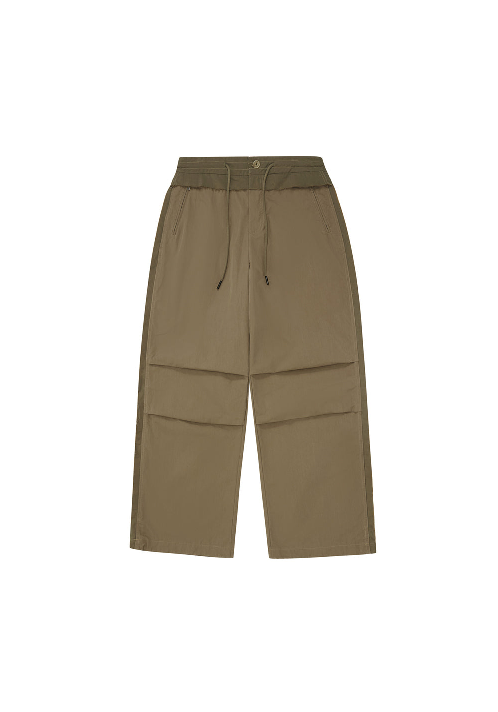 PCLP Raw Edge Color Block Paratrooper Pants