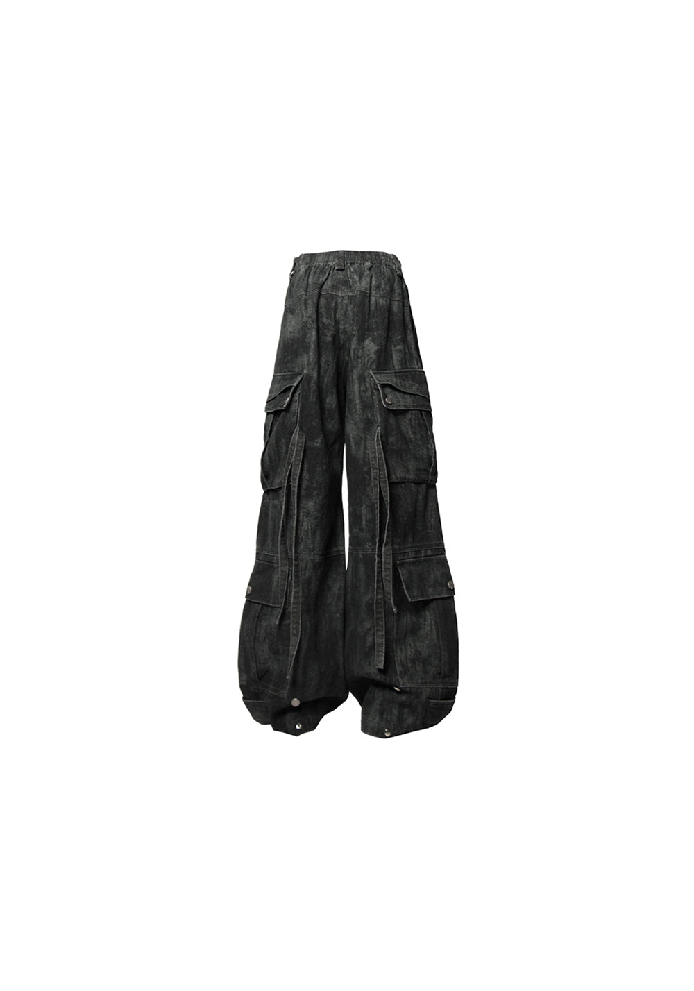 RELABEL丨Washed Multi-Pocket Gunmetal Pants - PSYLOS 1, RELABEL丨Washed Multi-Pocket Gunmetal Pants, Pants, RELABEL, PSYLOS 1