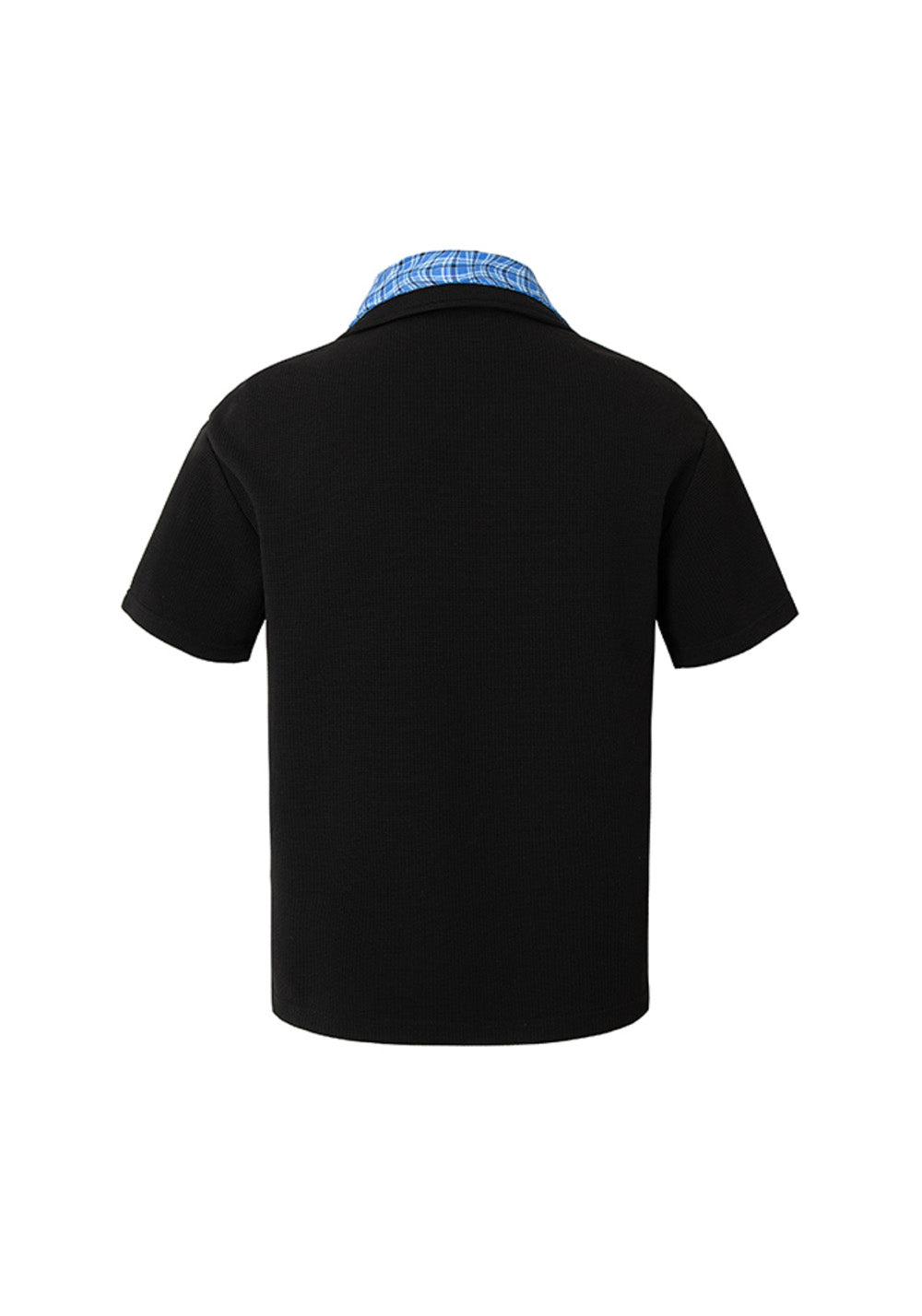 YADcrew丨YADcrew Double-Collar Distorted Polo-Black - PSYLOS 1, YADcrew丨YADcrew Double-Collar Distorted Polo-Black, Shirt, YADcrew, PSYLOS 1