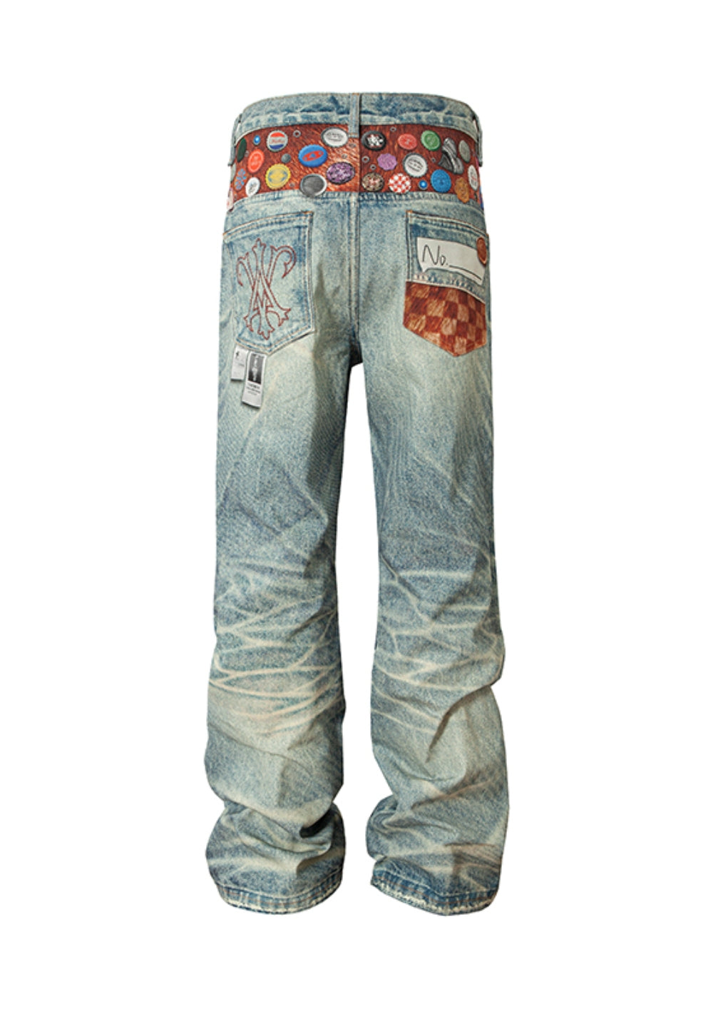 YADcrew丨YADcrew Bottlecap Badge Pants - PSYLOS 1, YADcrew丨YADcrew Bottlecap Badge Pants, Pants, YADcrew, PSYLOS 1