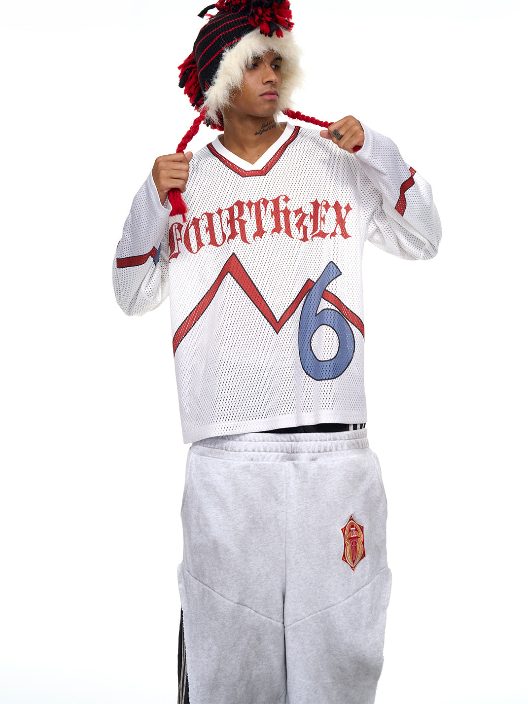 Fourth3ex | Mesh V Neck Long Sleeve Jersey - PSYLOS 1, Fourth3ex | Mesh V Neck Long Sleeve Jersey, Shirts, Fourth3ex, PSYLOS 1