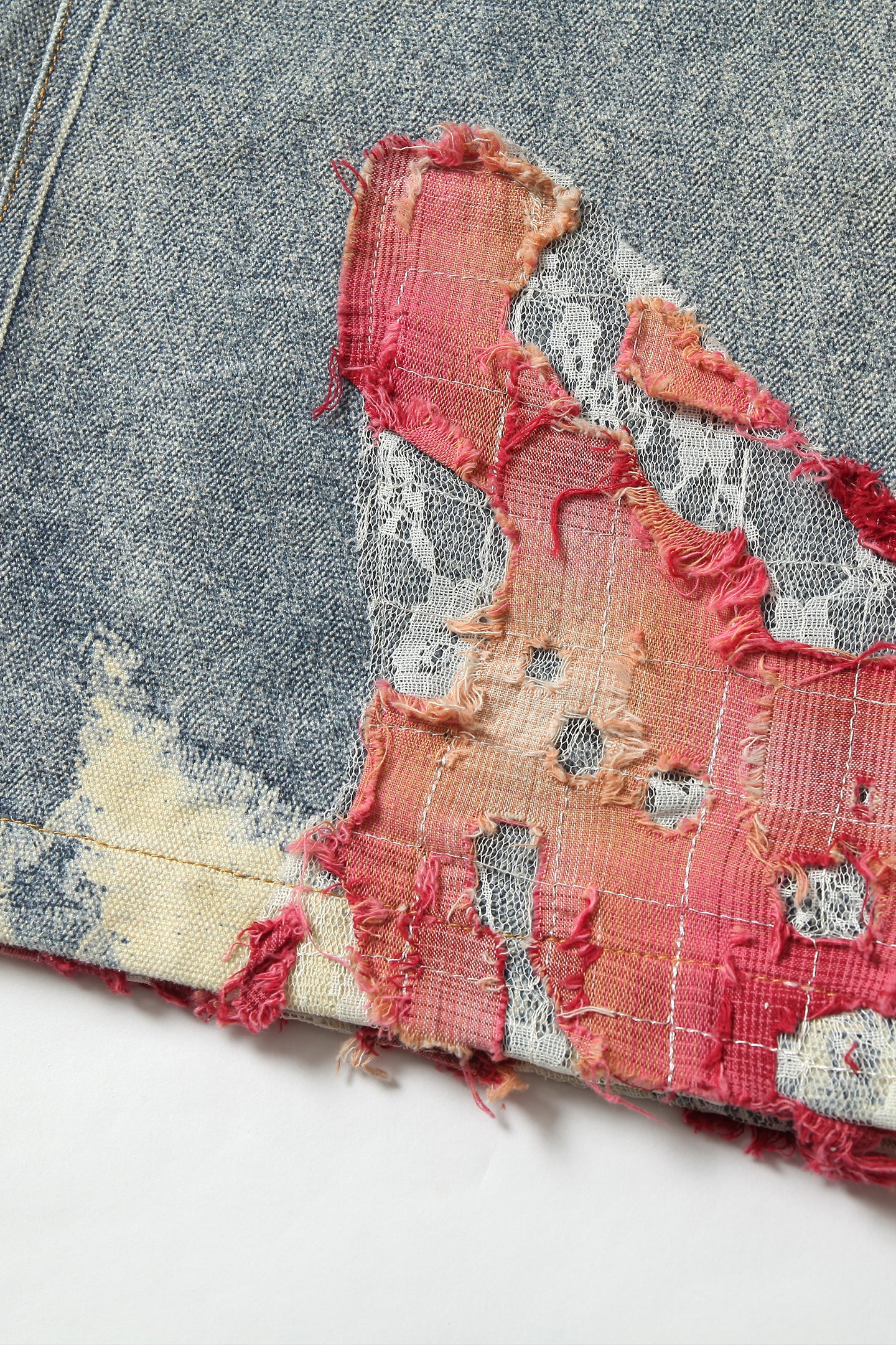 YADcrew | Sunset Cloud Lace Print Jeans - PSYLOS 1, YADcrew | Sunset Cloud Lace Print Jeans, Jeans, YADcrew•JAPAN, PSYLOS 1