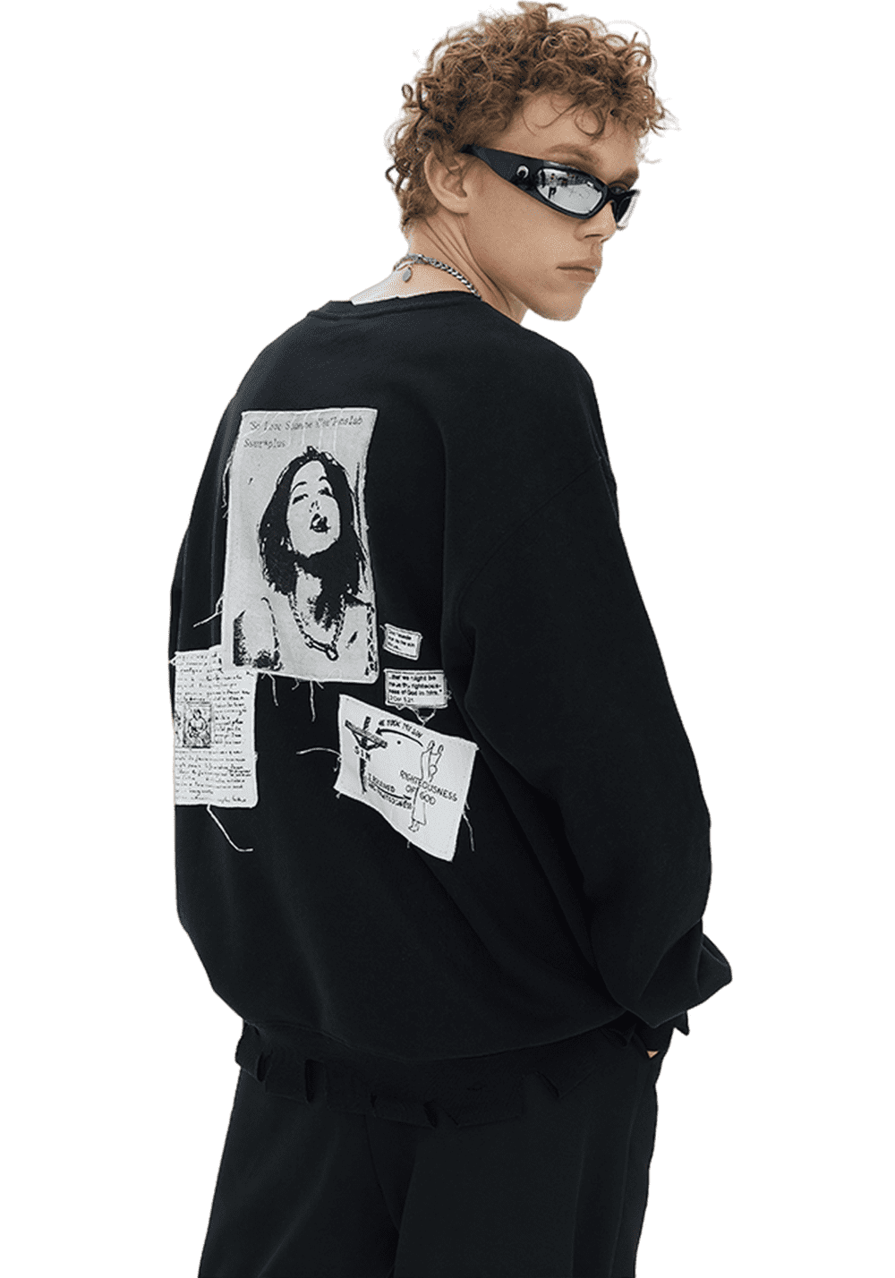 Portrait Patch Sweatshirt - PSYLOS 1, Portrait Patch Sweatshirt, Sweatshirts, iconslab, PSYLOS 1