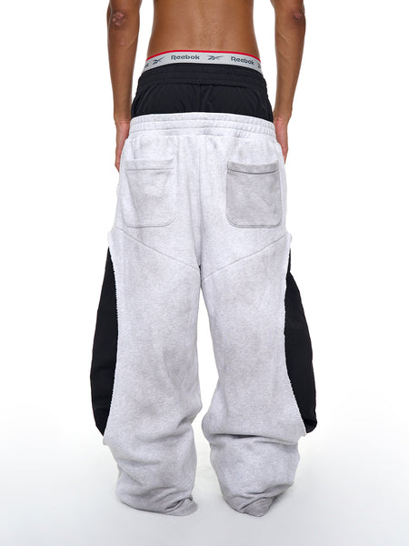 Fourth3ex | Two Tone Double Waist Wide Leg Pants - PSYLOS 1, Fourth3ex | Two Tone Double Waist Wide Leg Pants, Pants, Fourth3ex, PSYLOS 1
