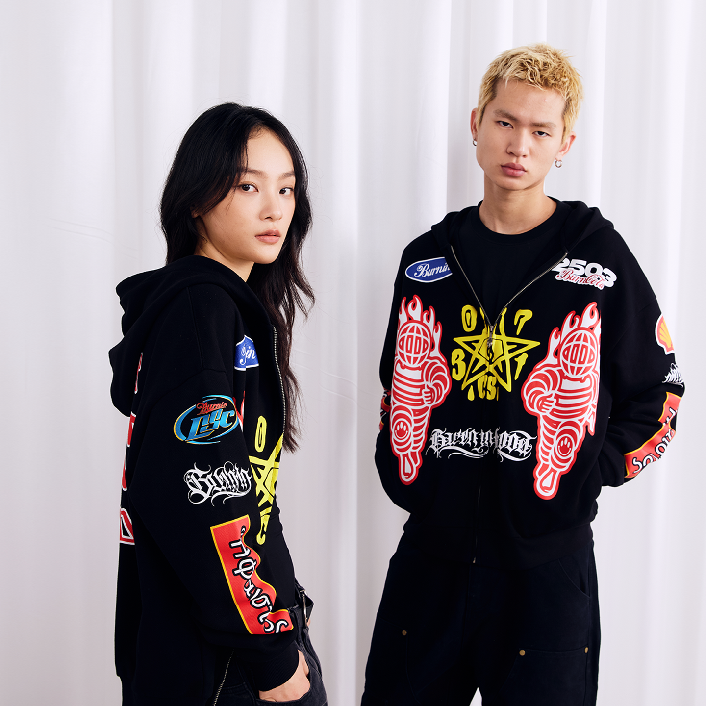 BURNIN Full Print Racing Zipper Hoodie - PSYLOS 1, BURNIN Full Print Racing Zipper Hoodie, Hoodie, Burnin, PSYLOS 1