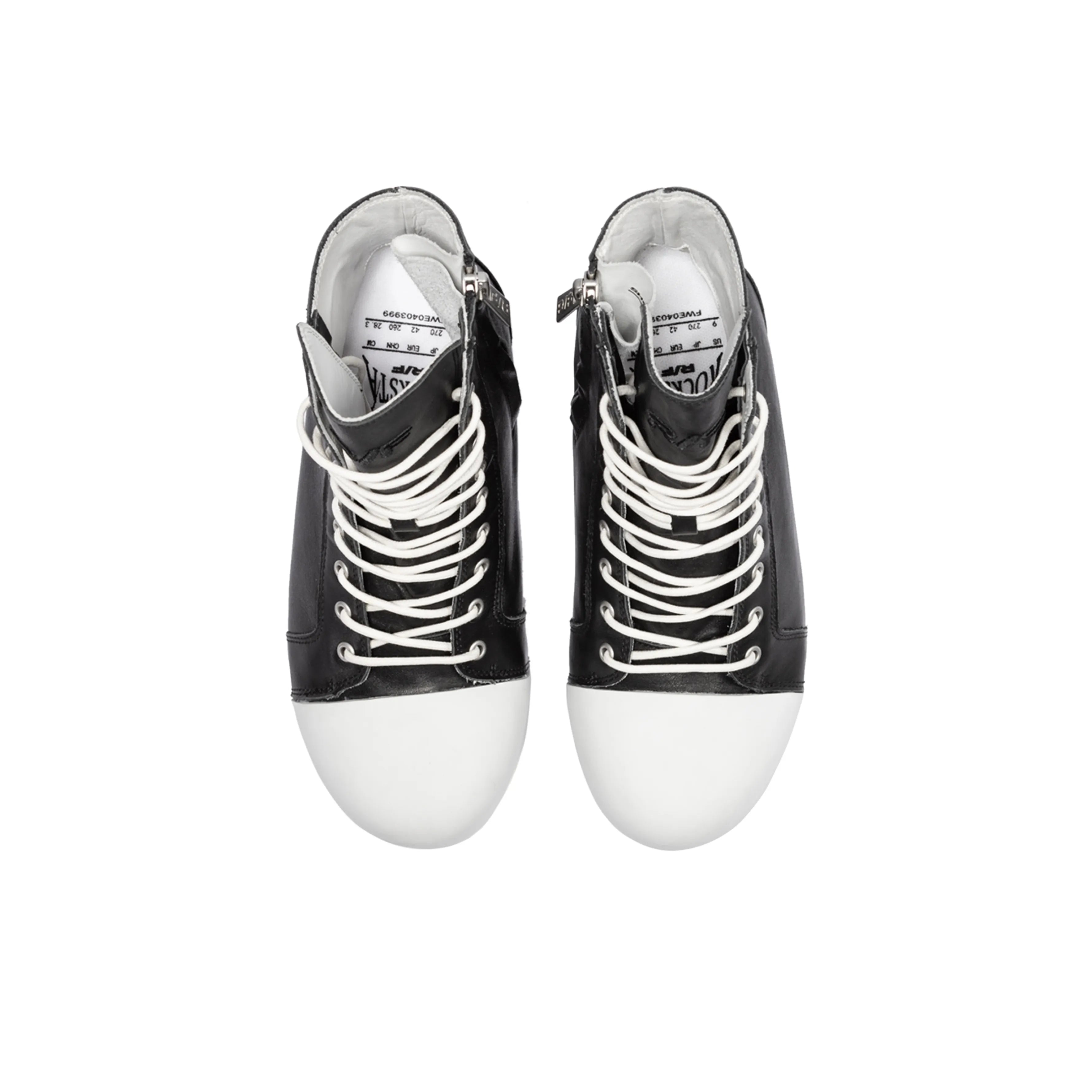 FVVO丨R/F 2.0 “ Chaos NOISE ”Canvas boots-Black&White - PSYLOS 1, FVVO丨R/F 2.0 “ Chaos NOISE ”Canvas boots-Black&White, Boots, FVVO&ROCKSTA•JAPAN, PSYLOS 1