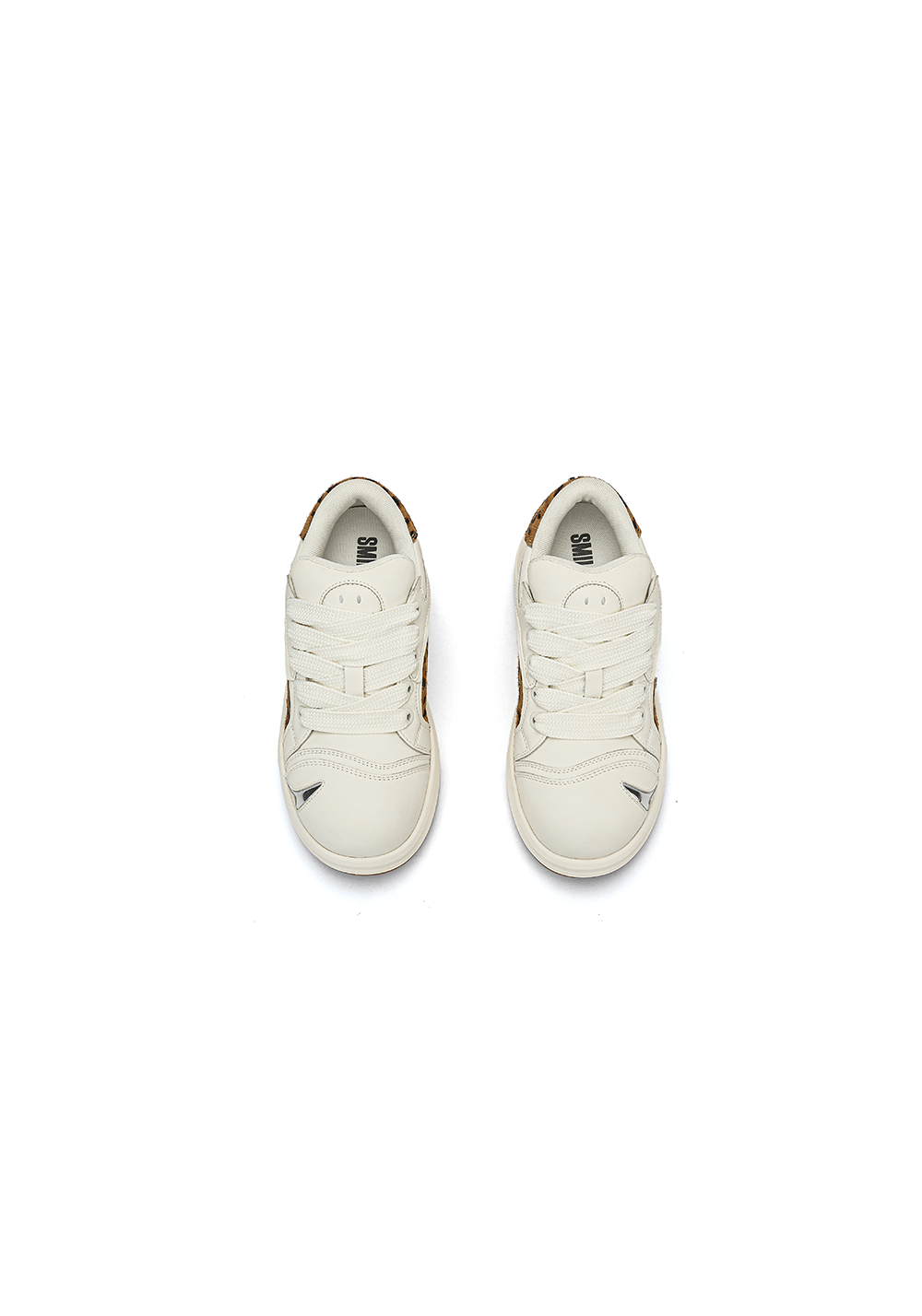 SMILEY丨Leopard Print Patchwork Series-White - PSYLOS 1, SMILEY丨Leopard Print Patchwork Series-White, Chunky Sneakers, SMILEY•JAPAN, PSYLOS 1