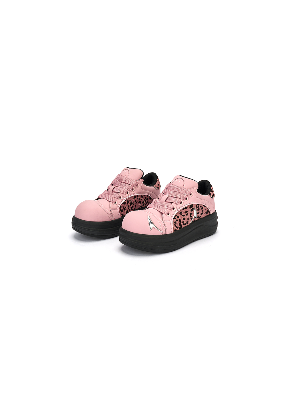 SMILEY丨Leopard Print Patchwork Series-Pink - PSYLOS 1, SMILEY丨Leopard Print Patchwork Series-Pink, Chunky Sneakers, SMILEY•JAPAN, PSYLOS 1