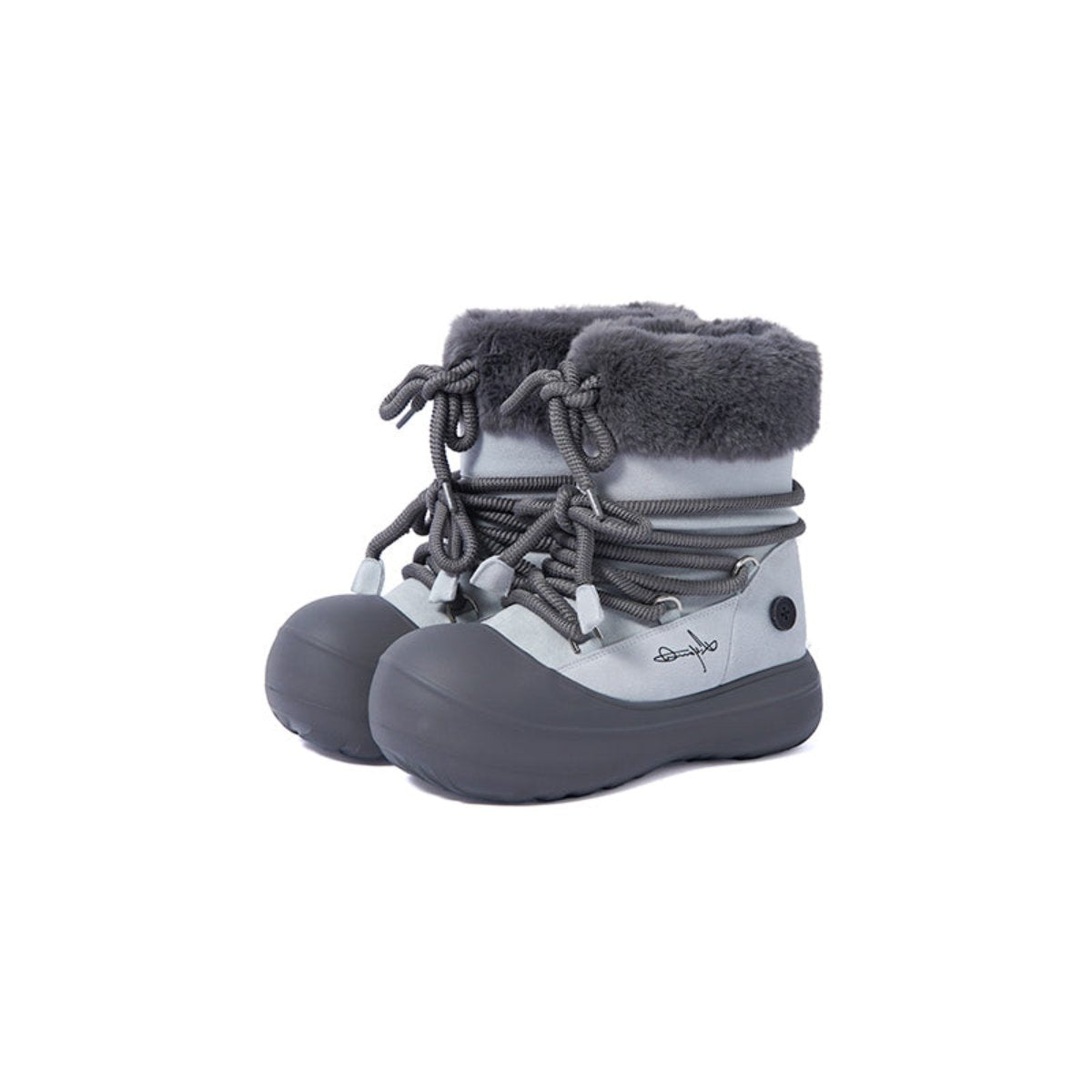 Short Fur Long Tube Snow Boots