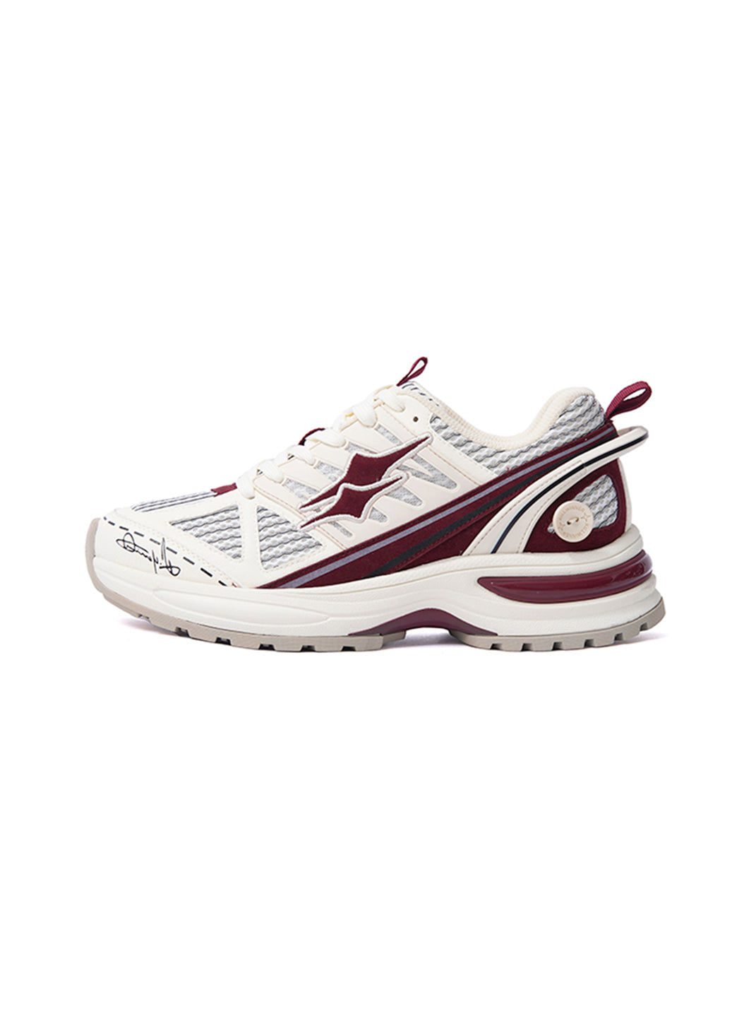 KILLWINNER丨Retro Lightweight Chunky Running Shoes-Red&White - PSYLOS 1, KILLWINNER丨Retro Lightweight Chunky Running Shoes-Red&White, Chunky Sneakers, KILLWINNER, PSYLOS 1