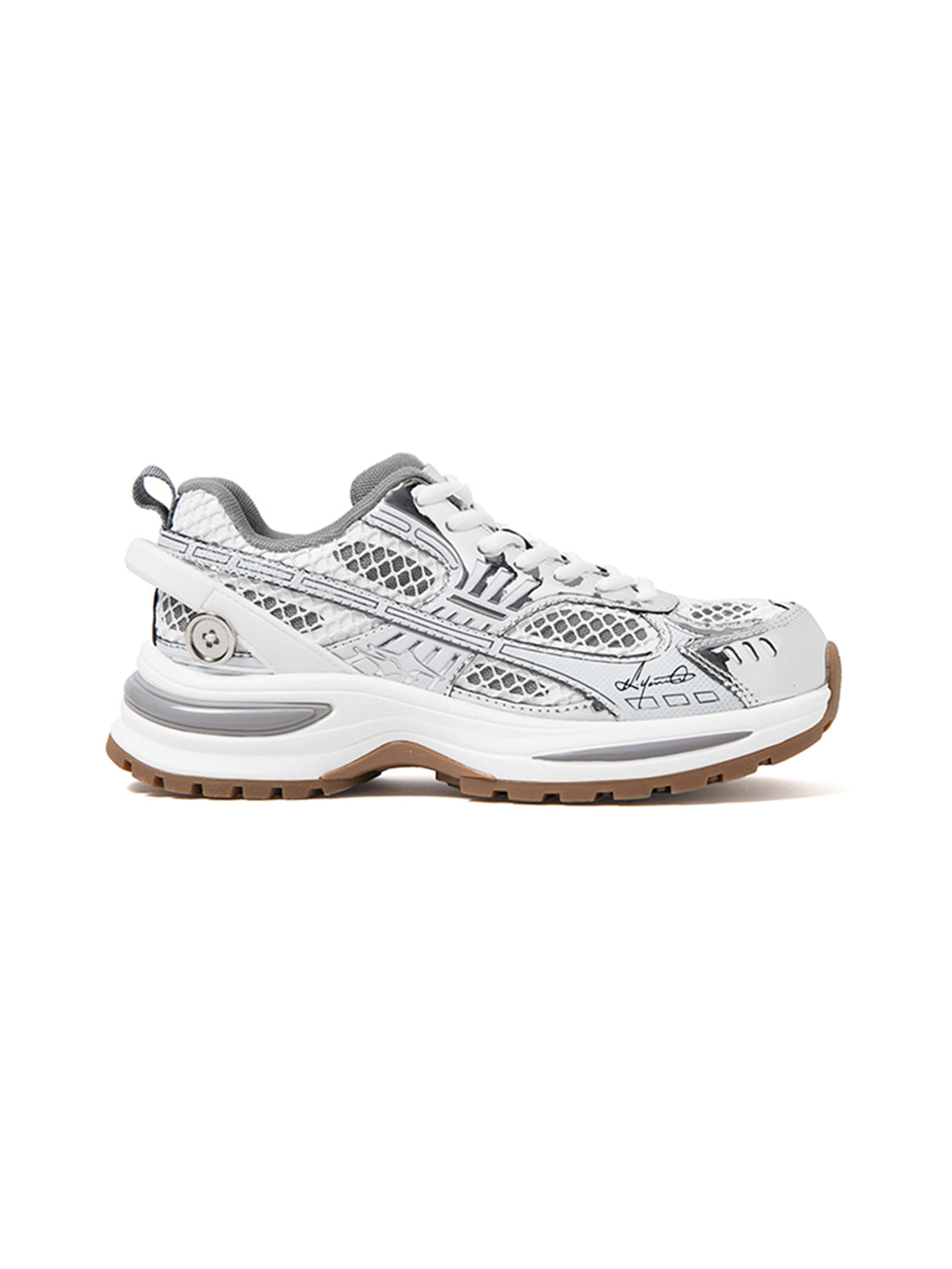 KILLWINNER丨Silver Lightweight Chunky Running Shoes - PSYLOS 1, KILLWINNER丨Silver Lightweight Chunky Running Shoes, Chunky Sneakers, KILLWINNER, PSYLOS 1