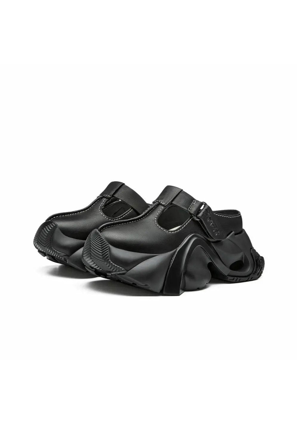XMZY | Platform Closed-Toe Slides-Black - PSYLOS 1, XMZY | Platform Closed-Toe Slides-Black, Slippers, XMZY•JAPAN, PSYLOS 1
