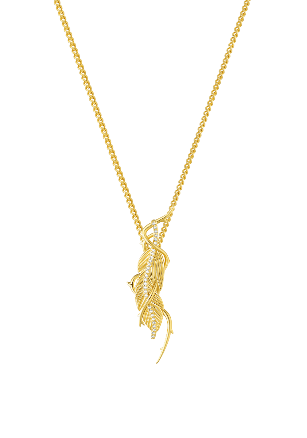Black Phoenix Feather Necklace - PSYLOS 1, Black Phoenix Feather Necklace, Accessories, The Last Redemption, PSYLOS 1