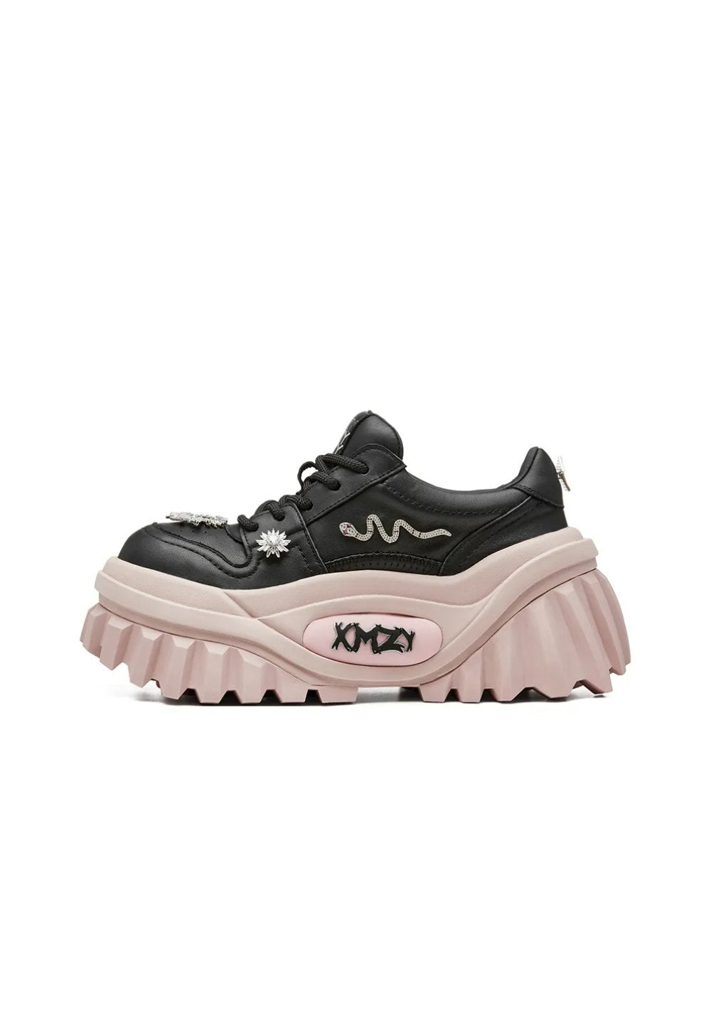 XMZY | Slytherin Platform Summer Loafers-Black&Pink - PSYLOS 1, XMZY | Slytherin Platform Summer Loafers-Black&Pink, Chunky Sneakers, XMZY•JAPAN, PSYLOS 1