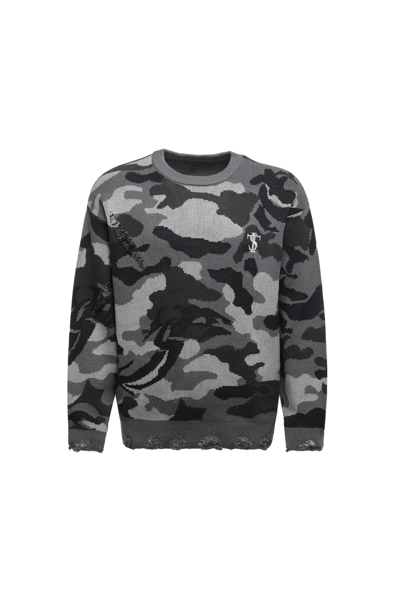 Camouflage Knitted Sweater