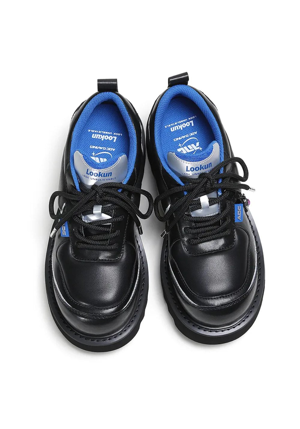 ADC丨Stardust Silver Chunky Derby Shoes - PSYLOS 1, ADC丨Stardust Silver Chunky Derby Shoes, Chunky Sneakers, ADC, PSYLOS 1