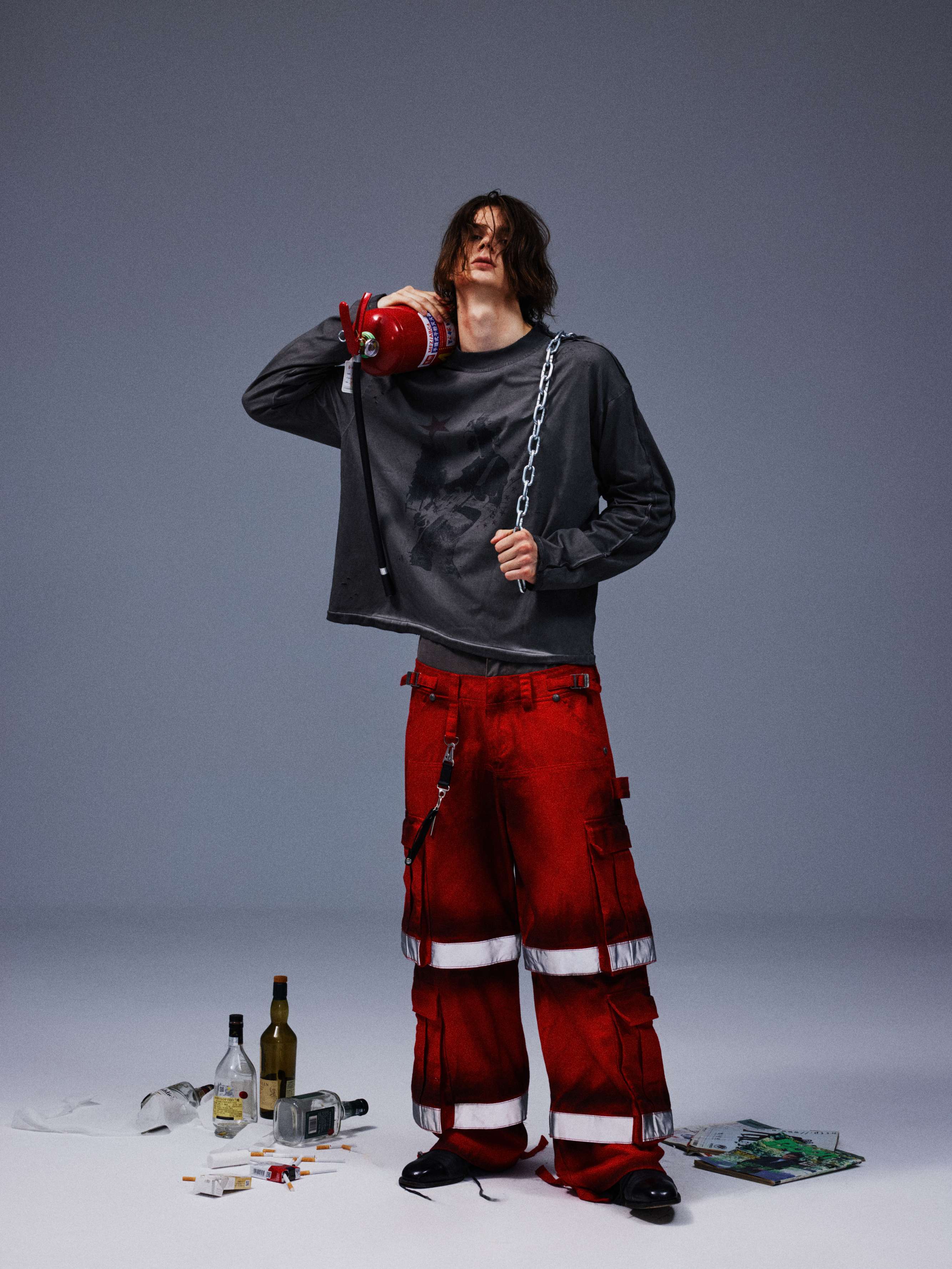 TecNineGroup丨DROP2 LABOURER CARGO PANTS - PSYLOS 1, TecNineGroup丨DROP2 LABOURER CARGO PANTS, Jeans, TecNineGroup, PSYLOS 1