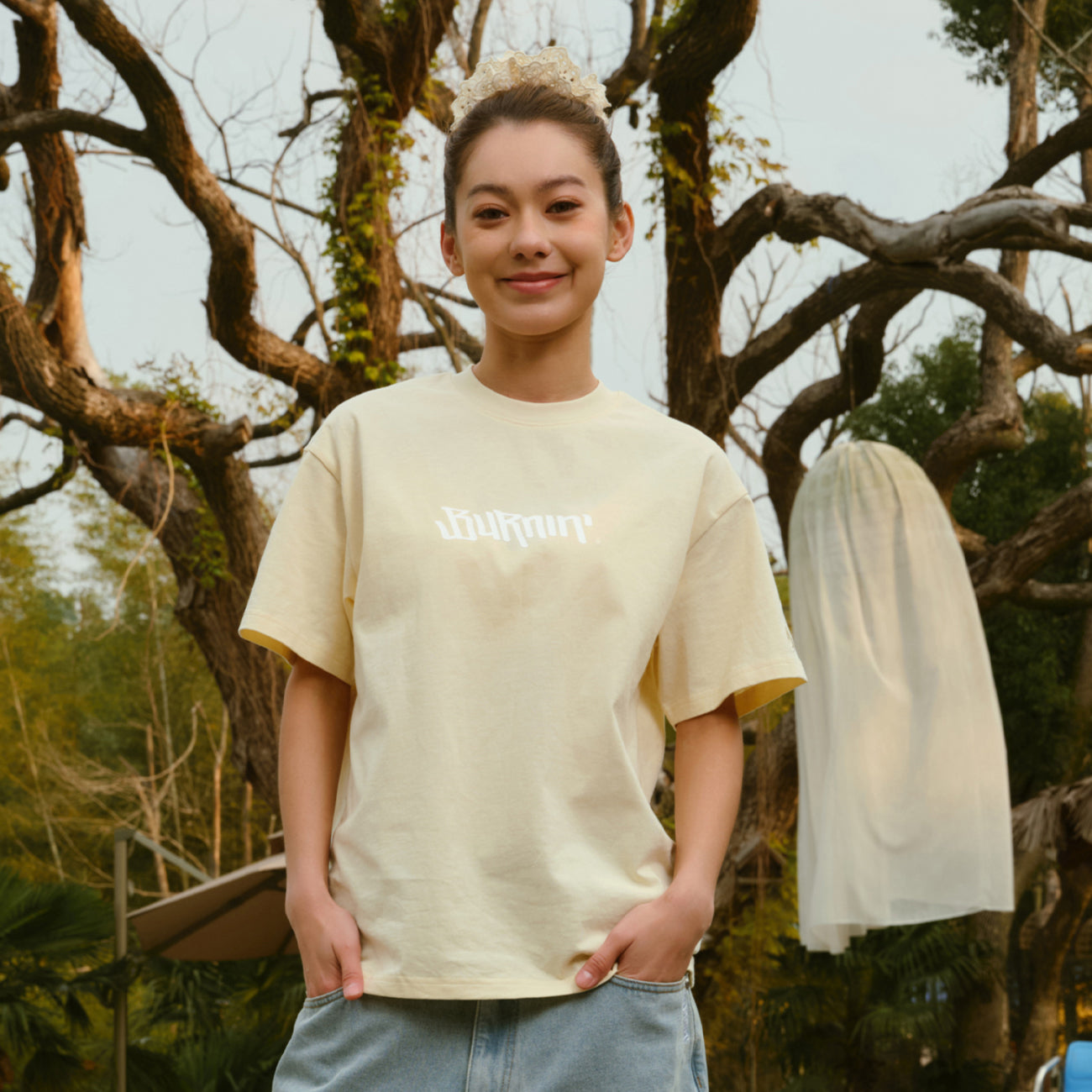 BURNIN HORIZONTAL LOGO CHEST SHORT SLEEVE T-SHIRT - PSYLOS 1, BURNIN HORIZONTAL LOGO CHEST SHORT SLEEVE T-SHIRT, T-Shirt, Burnin, PSYLOS 1