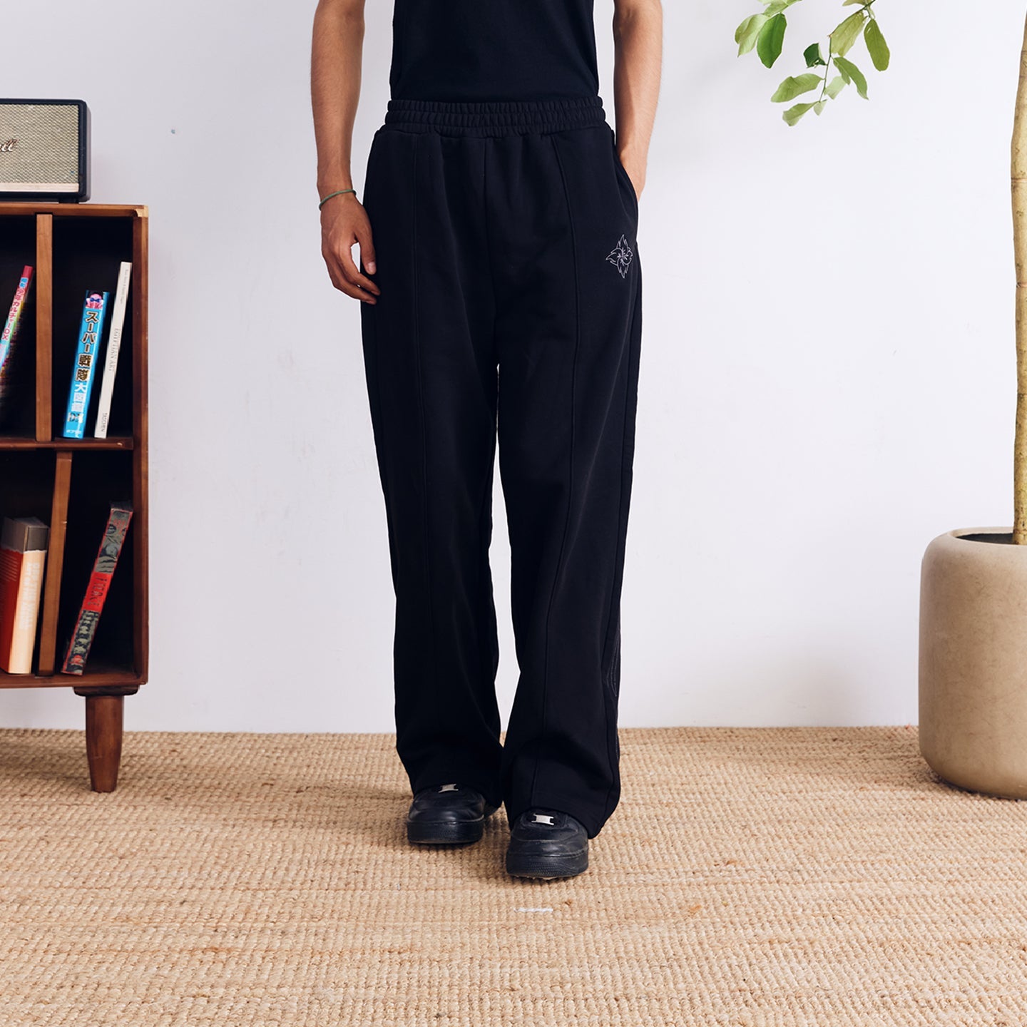 BURNIN Flame Darts Fire Embroidery Casual Sports Pants - PSYLOS 1, BURNIN Flame Darts Fire Embroidery Casual Sports Pants, Pants, Burnin, PSYLOS 1