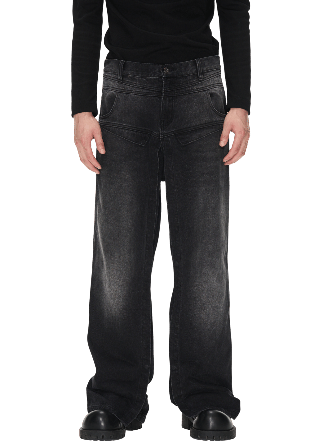 Distressed Stonewashed Jeans - PSYLOS 1, Distressed Stonewashed Jeans, Pants, BLIND NO PLAN, PSYLOS 1