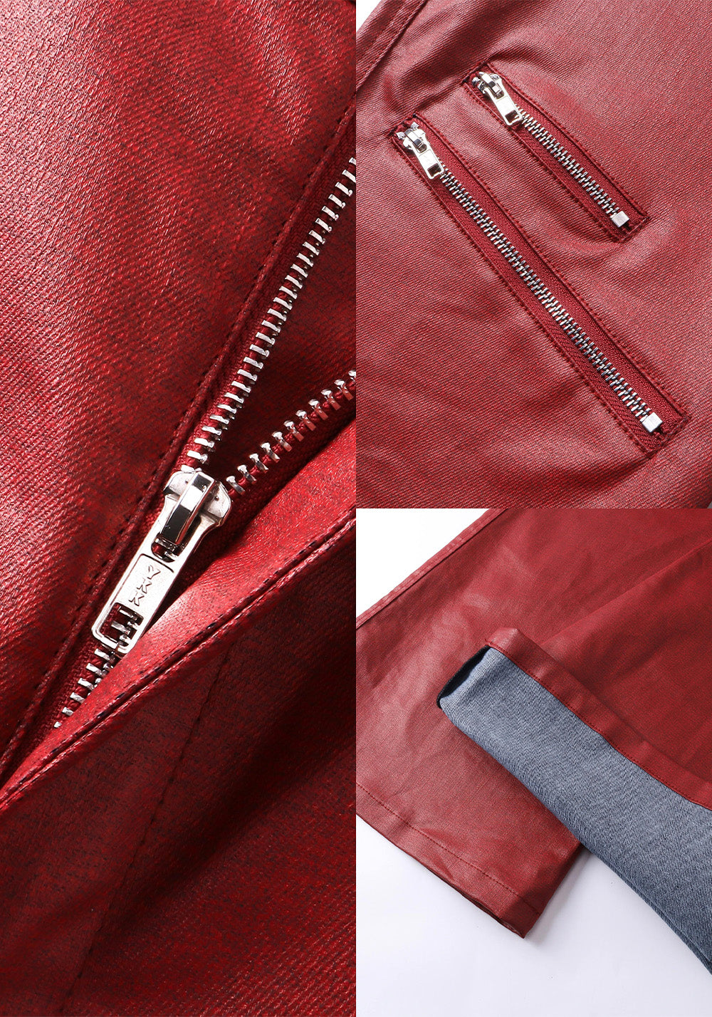 REBEL WAVE丨Liquid Metal Red Coated Waxed Flared Jeans - PSYLOS 1, REBEL WAVE丨Liquid Metal Red Coated Waxed Flared Jeans, Pants, REBEL WAVE•JAPAN, PSYLOS 1