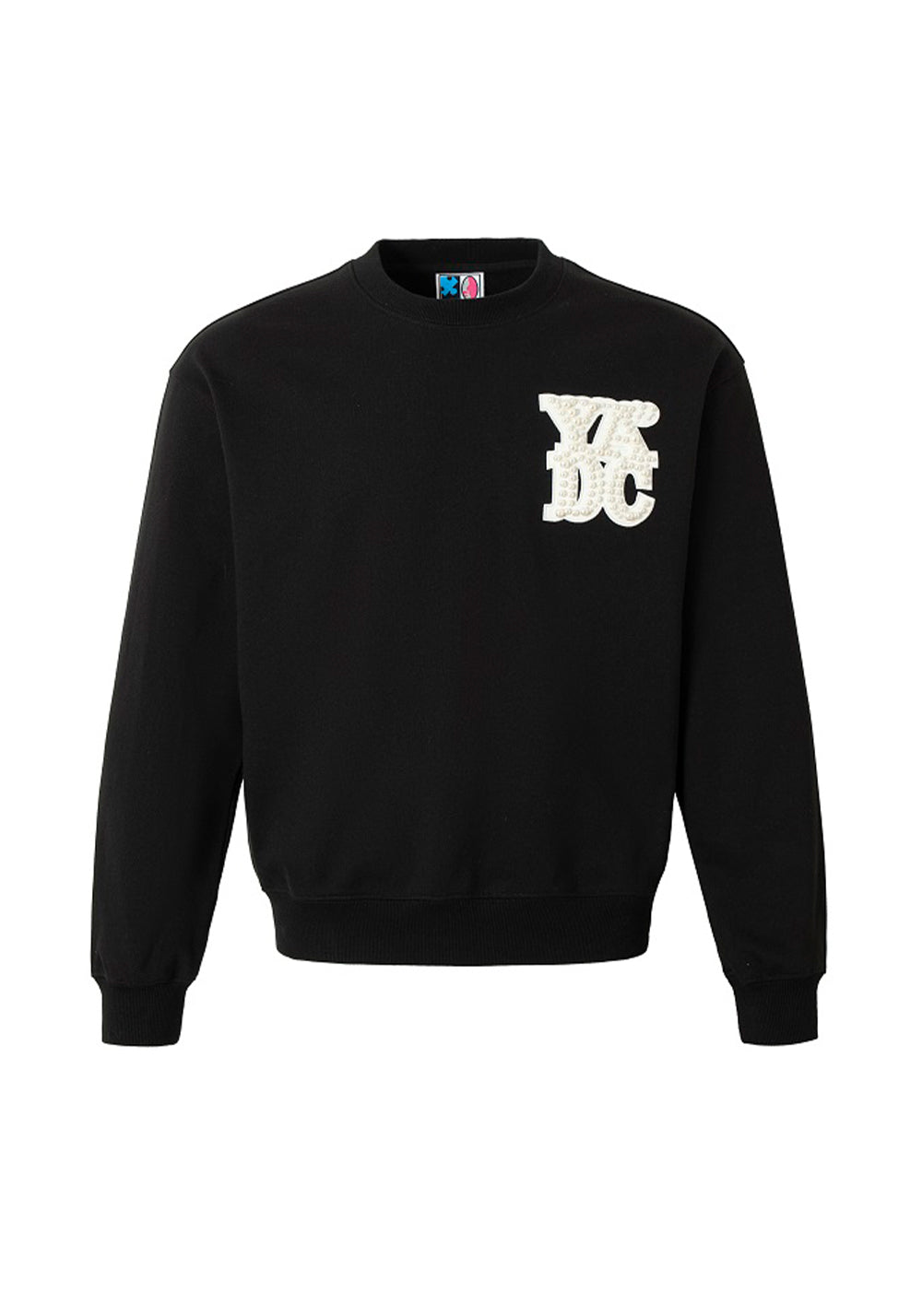 YADcrew丨Pearl Appliqué Basic Crew Neck Sweatshirt - PSYLOS 1, YADcrew丨Pearl Appliqué Basic Crew Neck Sweatshirt, Sweatshirts, YADcrew•JAPAN, PSYLOS 1