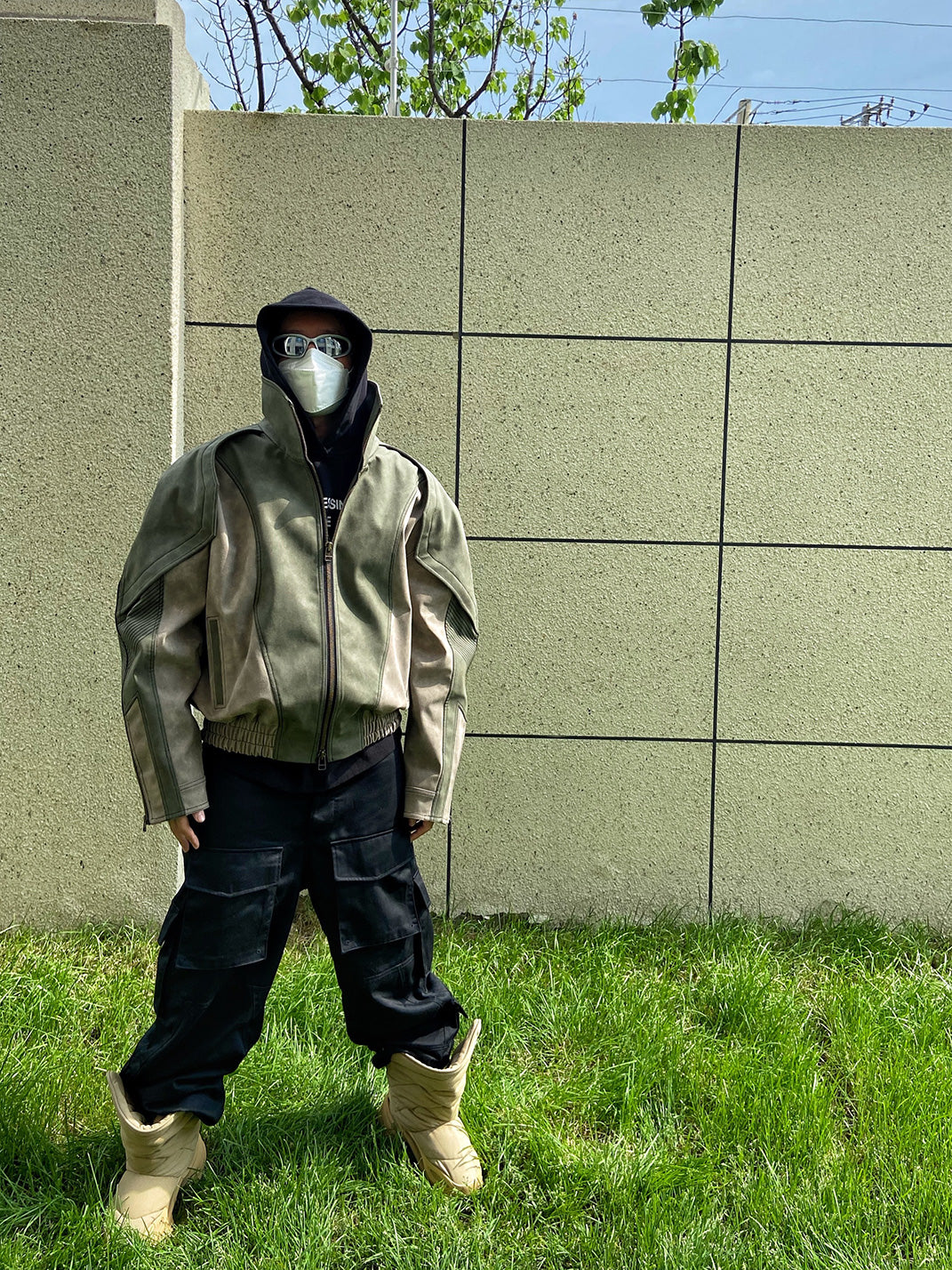 WoosterArchive | Two-Tone Wasteland Suede Jacket - PSYLOS 1, WoosterArchive | Two-Tone Wasteland Suede Jacket, Men's Wear, WoosterArchive, PSYLOS 1