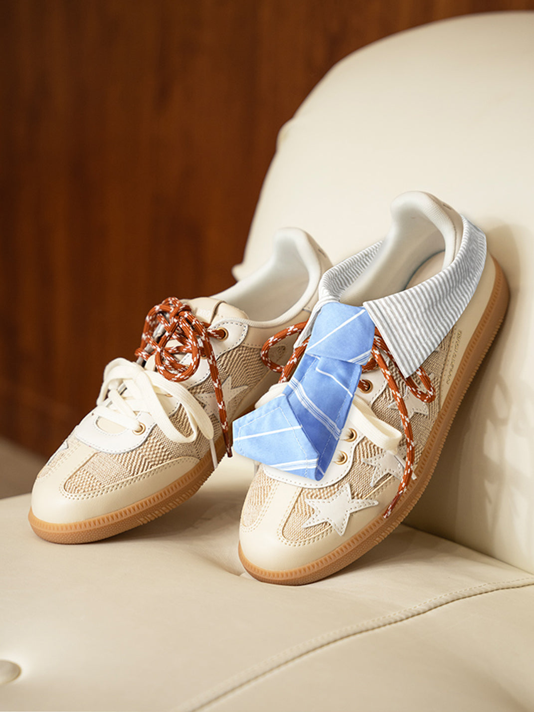 KAALIXTO | Classic Star Trainer Breathable Casual Shoes-Beige - PSYLOS 1, KAALIXTO | Classic Star Trainer Breathable Casual Shoes-Beige, Retro Trainers, KAALIXTO•JAPAN, PSYLOS 1