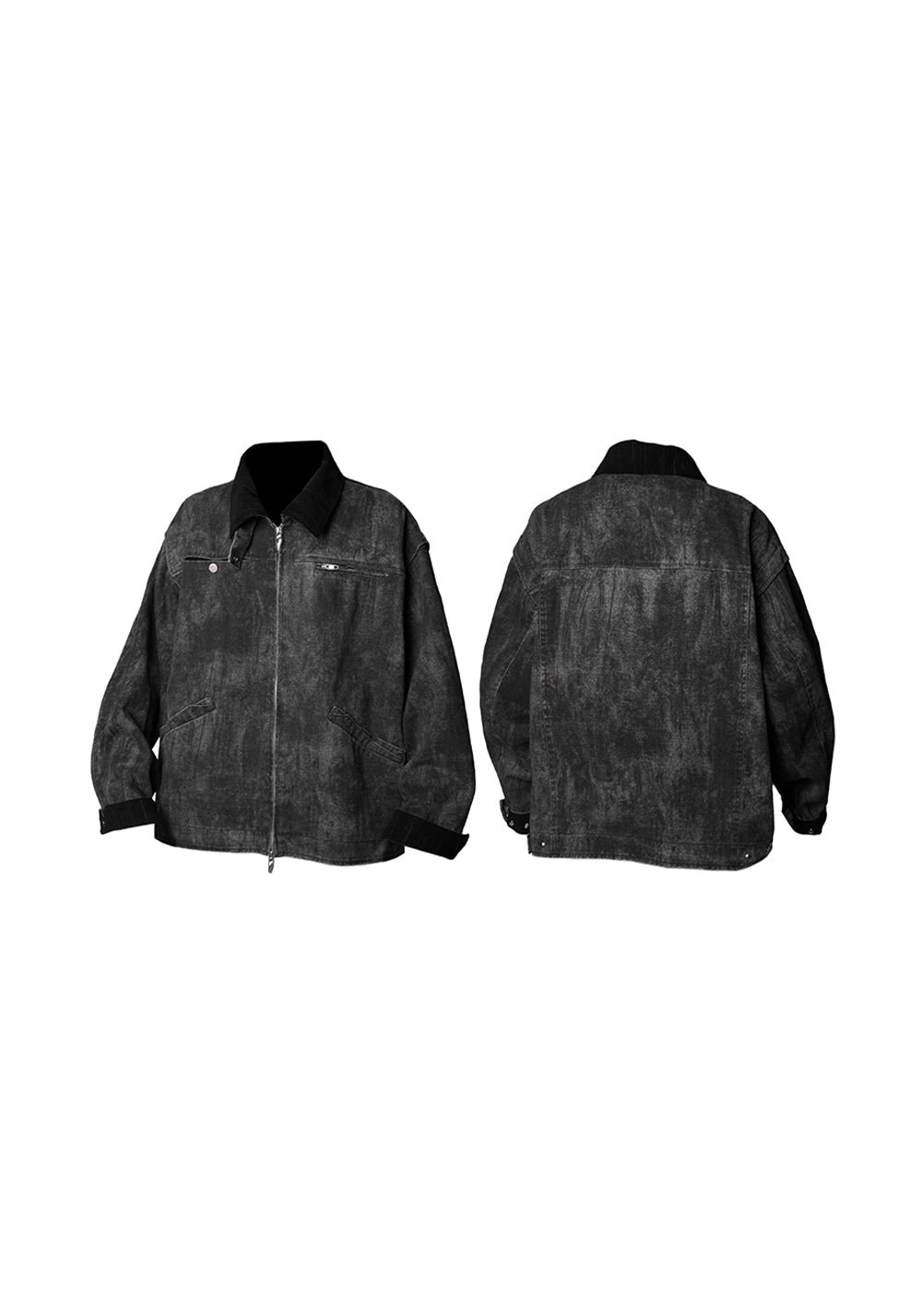 RELABEL丨Distressed Washed Multi-Pocket Jacket - PSYLOS 1, RELABEL丨Distressed Washed Multi-Pocket Jacket, Jacket, RELABEL, PSYLOS 1