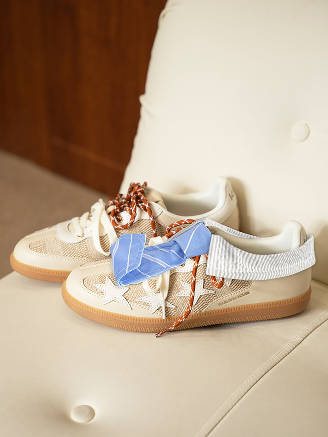 KAALIXTO | Classic Star Trainer Breathable Casual Shoes-Beige - PSYLOS 1, KAALIXTO | Classic Star Trainer Breathable Casual Shoes-Beige, Retro Trainers, KAALIXTO•JAPAN, PSYLOS 1