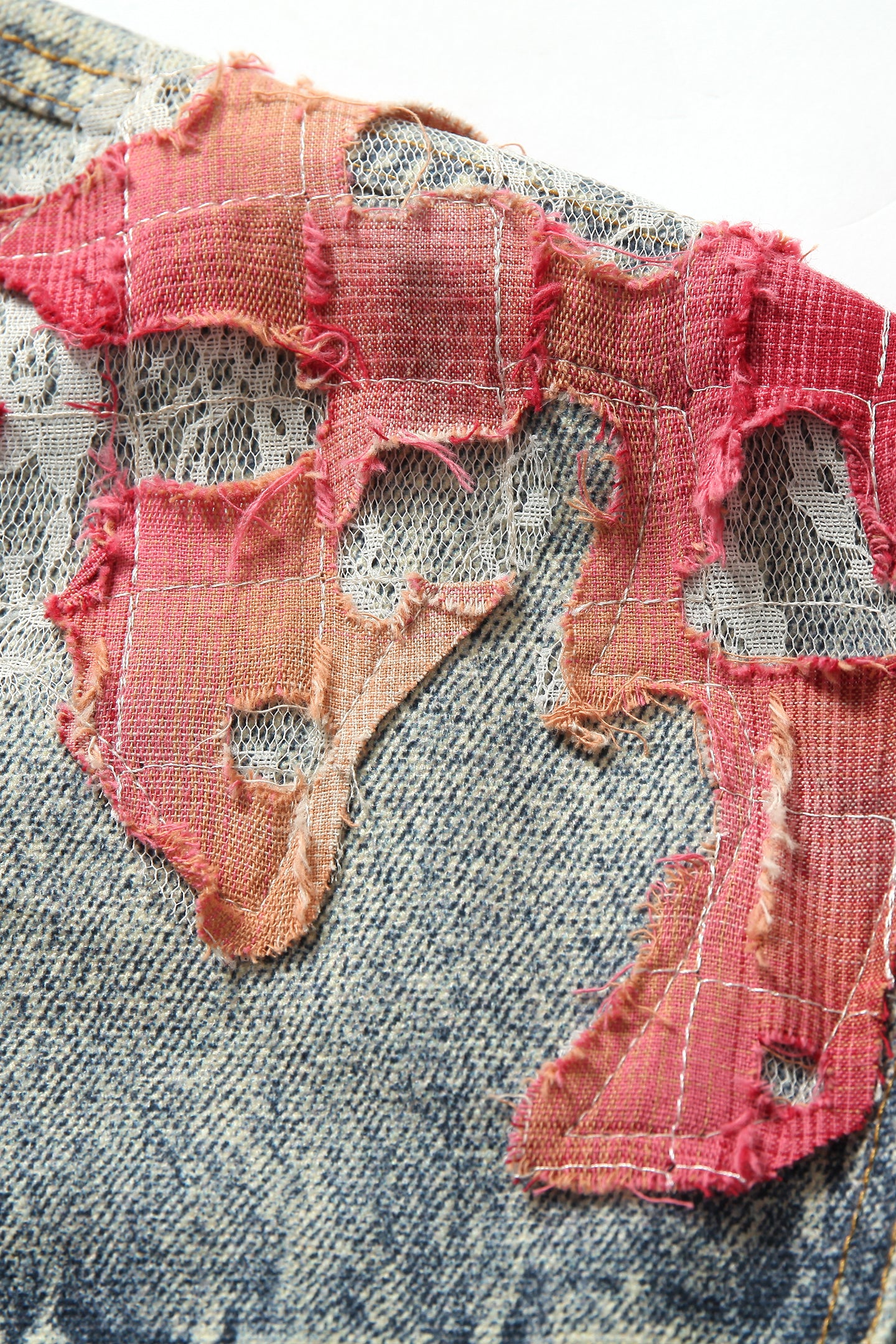 YADcrew | Sunset Cloud Lace Print Denim Jacket/Pants - PSYLOS 1, YADcrew | Sunset Cloud Lace Print Denim Jacket/Pants, Jacket, YADcrew•JAPAN, PSYLOS 1