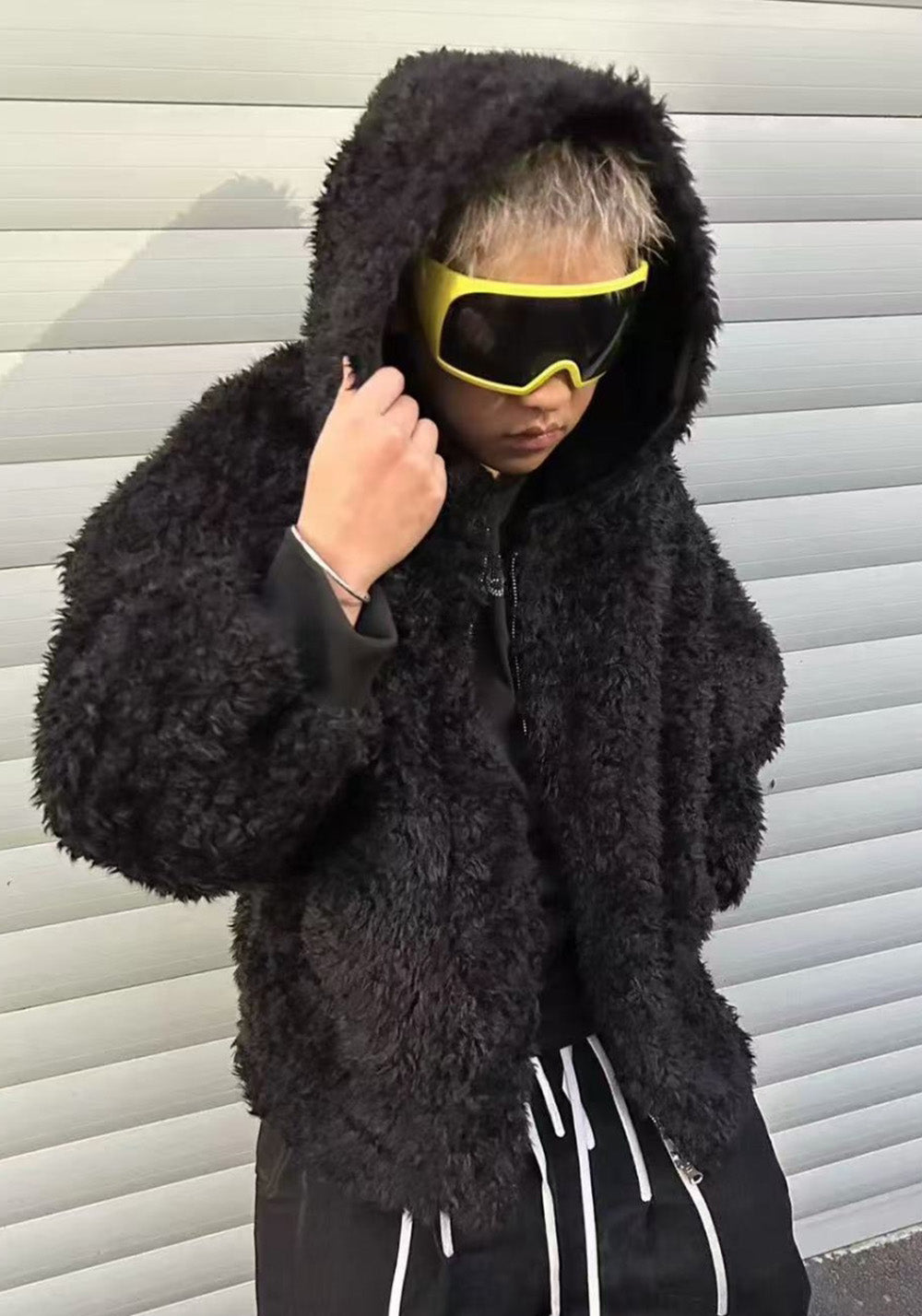 Disark│Long Shearling Hooded Coat (Long Fur) - PSYLOS 1, Disark│Long Shearling Hooded Coat (Long Fur), Coat, Disark, PSYLOS 1