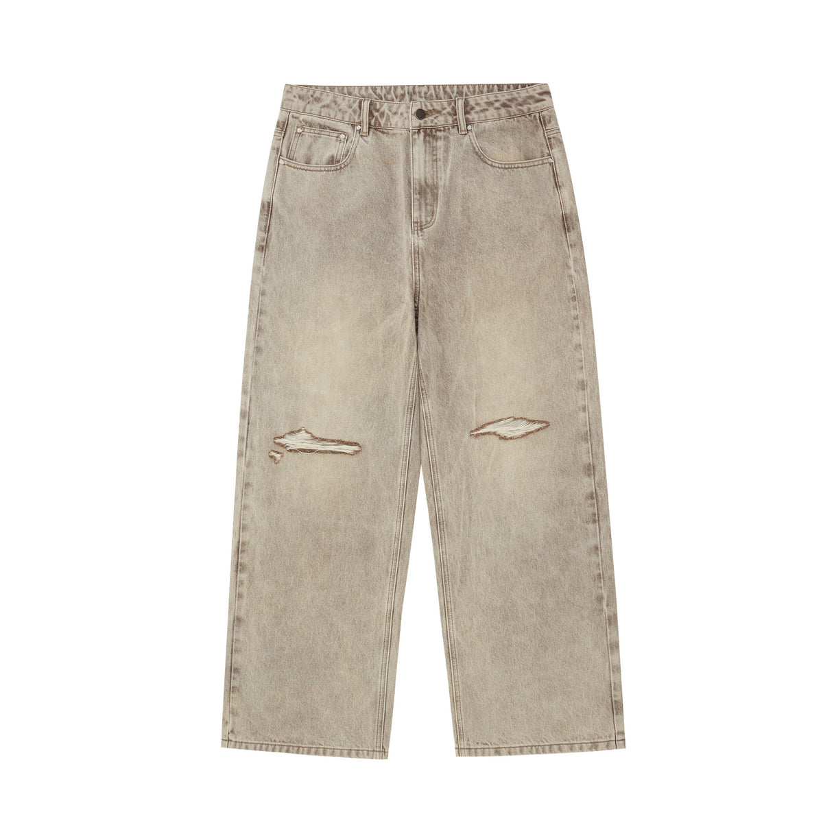 PCLP Khaki Destroyed Jeans