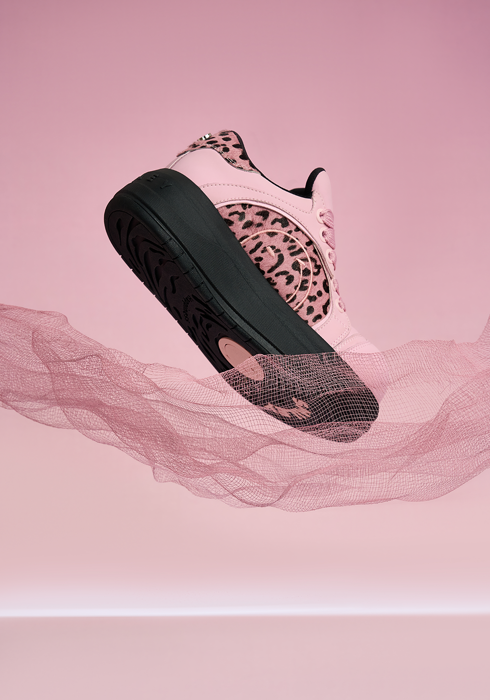 SMILEY丨Leopard Print Patchwork Series-Pink - PSYLOS 1, SMILEY丨Leopard Print Patchwork Series-Pink, Chunky Sneakers, SMILEY•JAPAN, PSYLOS 1