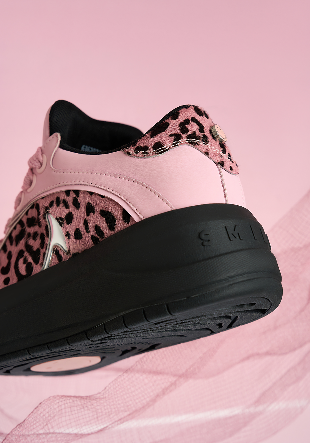 SMILEY丨Leopard Print Patchwork Series-Pink - PSYLOS 1, SMILEY丨Leopard Print Patchwork Series-Pink, Chunky Sneakers, SMILEY•JAPAN, PSYLOS 1