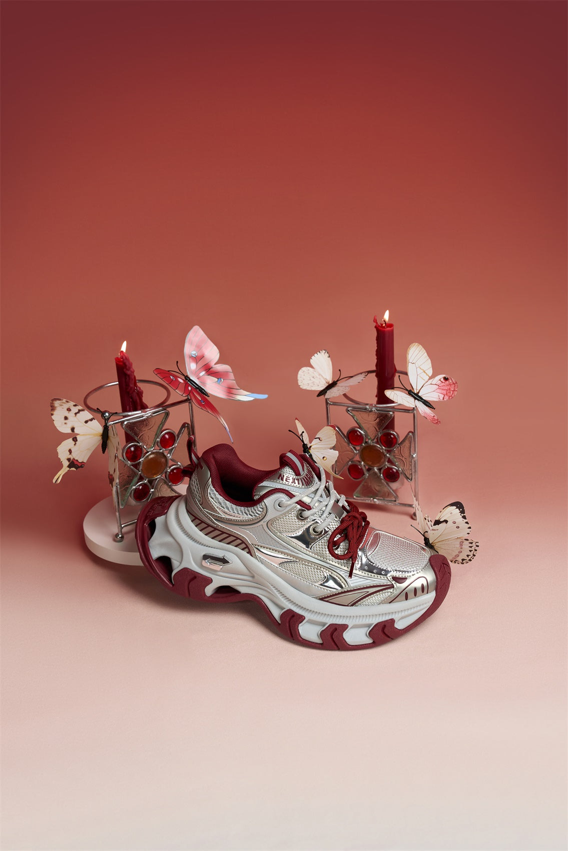 NEXT IMPULSIVE丨Papillon Series-Red - PSYLOS 1, NEXT IMPULSIVE丨Papillon Series-Red, Chunky Sneakers, NEXT IMPULSIVE•JAPAN, PSYLOS 1