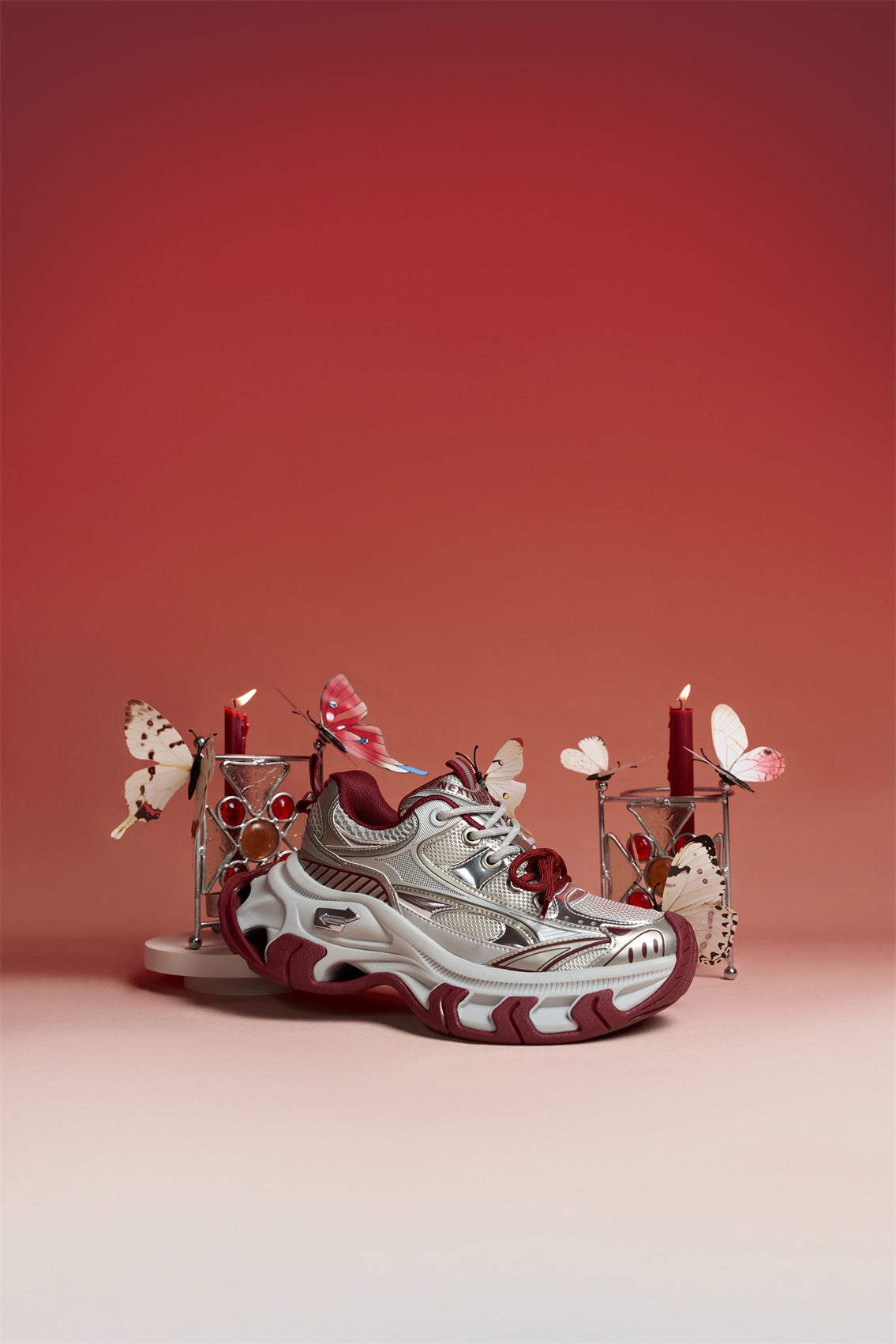 NEXT IMPULSIVE丨Papillon Series-Red - PSYLOS 1, NEXT IMPULSIVE丨Papillon Series-Red, Chunky Sneakers, NEXT IMPULSIVE•JAPAN, PSYLOS 1