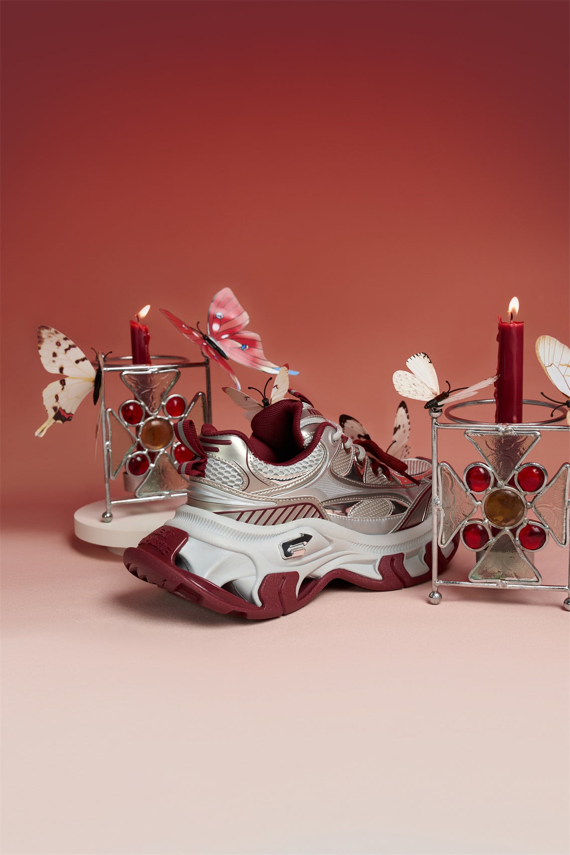 NEXT IMPULSIVE丨Papillon Series-Red - PSYLOS 1, NEXT IMPULSIVE丨Papillon Series-Red, Chunky Sneakers, NEXT IMPULSIVE•JAPAN, PSYLOS 1