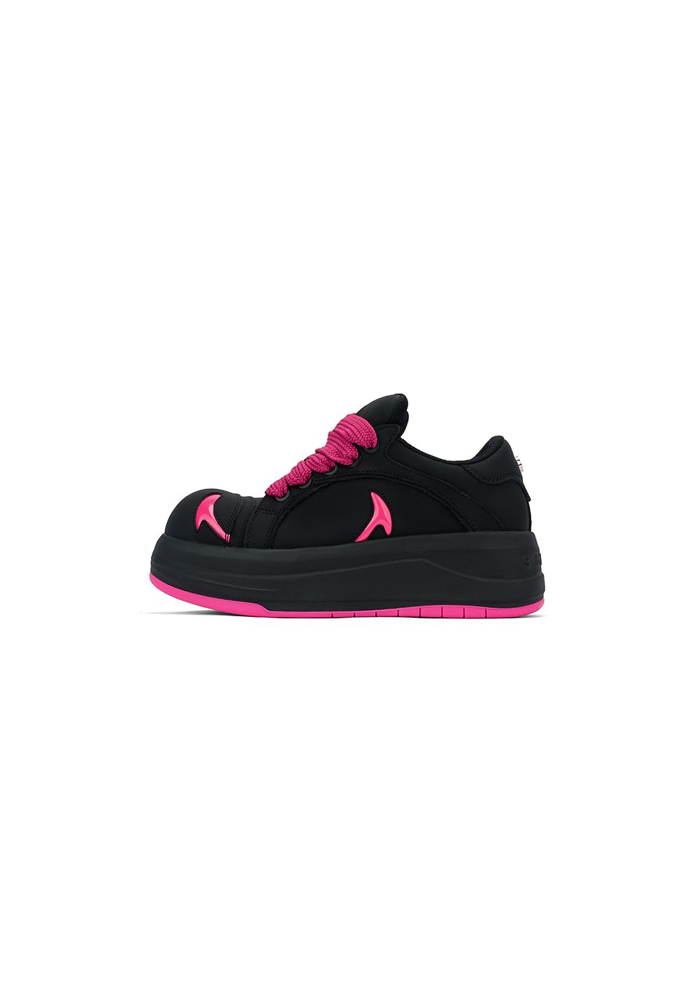 SMILEY丨Big Head Shoes Series-Black/Rose Red - PSYLOS 1, SMILEY丨Big Head Shoes Series-Black/Rose Red, Chunky Sneakers, SMILEY•JAPAN, PSYLOS 1