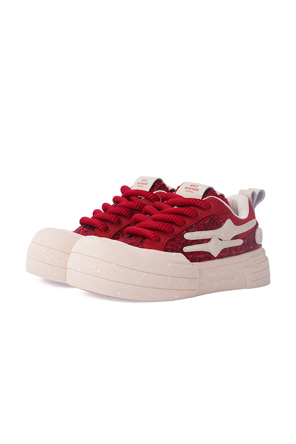 KILLWINNER丨Smile Life Sneaker - Red - PSYLOS 1, KILLWINNER丨Smile Life Sneaker - Red, Chunky Sneakers, Hype States Sale, PSYLOS 1