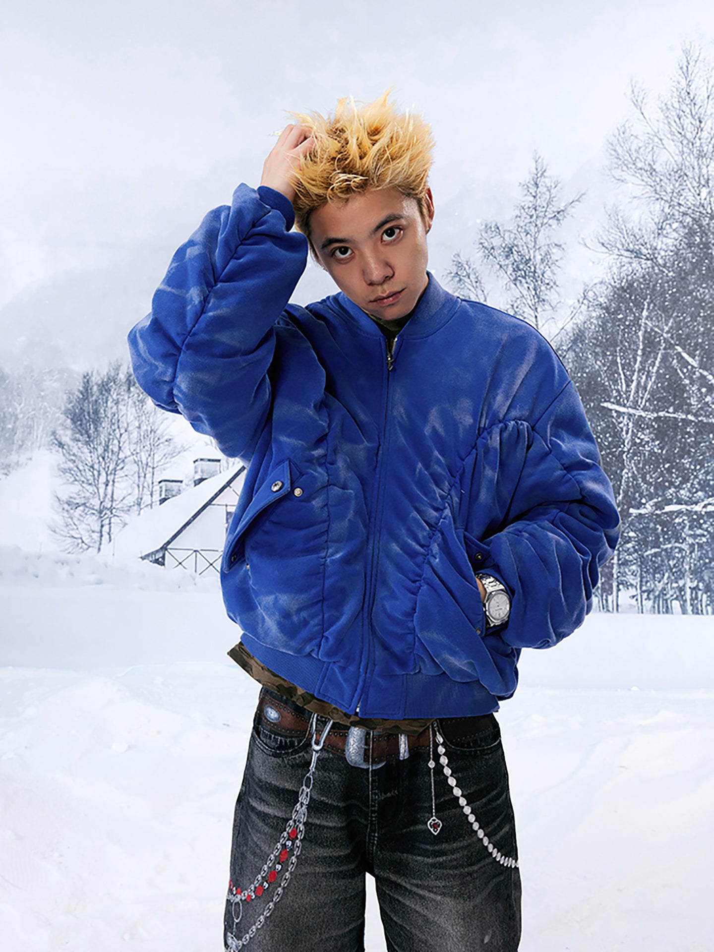 YADcrew | Heavy Washed Distressed Long Sleeve Jacket - PSYLOS 1, YADcrew | Heavy Washed Distressed Long Sleeve Jacket, Jacket, YADcrew•JAPAN, PSYLOS 1