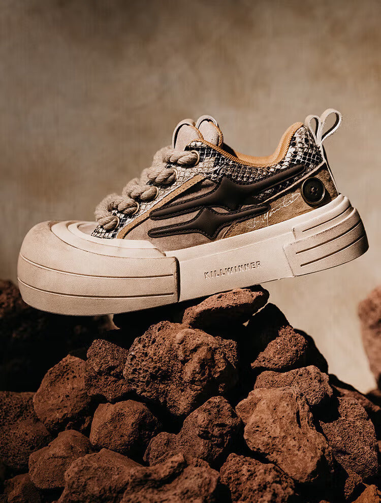 KILLWINNER丨Smile Life Sneaker - Brown - PSYLOS 1, KILLWINNER丨Smile Life Sneaker - Brown, Chunky Sneakers, KILLWINNER•JAPAN, PSYLOS 1