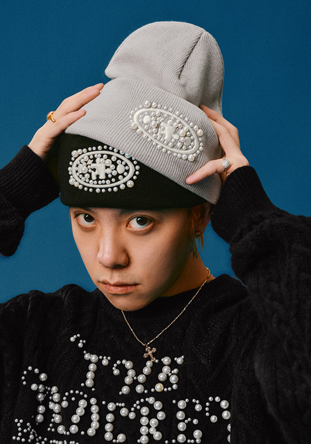 YADcrew丨Pearl Jigsaw Logo Knit Hat - PSYLOS 1, YADcrew丨Pearl Jigsaw Logo Knit Hat, cap, YADcrew•JAPAN, PSYLOS 1