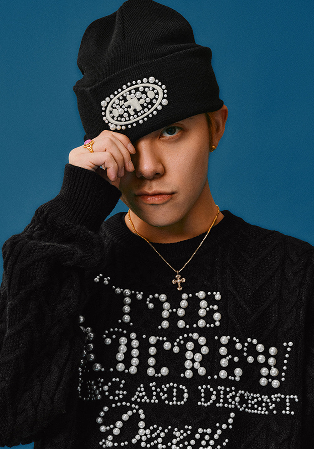 YADcrew丨Pearl Jigsaw Logo Knit Hat - PSYLOS 1, YADcrew丨Pearl Jigsaw Logo Knit Hat, cap, YADcrew•JAPAN, PSYLOS 1