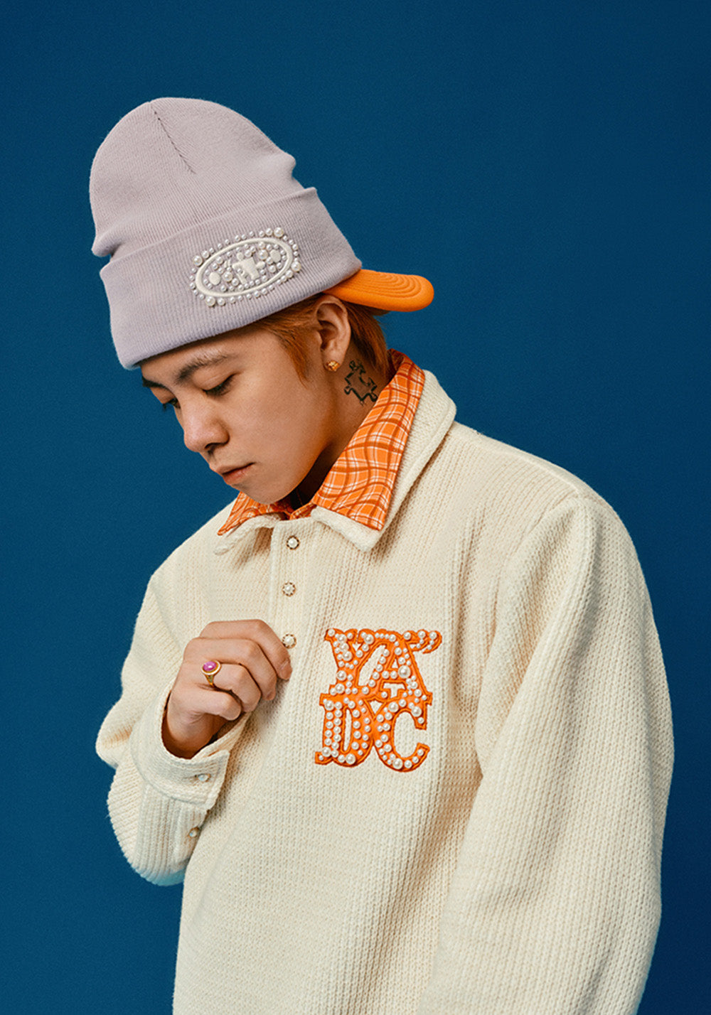 YADcrew丨Pearl Jigsaw Logo Knit Hat - PSYLOS 1, YADcrew丨Pearl Jigsaw Logo Knit Hat, cap, YADcrew•JAPAN, PSYLOS 1