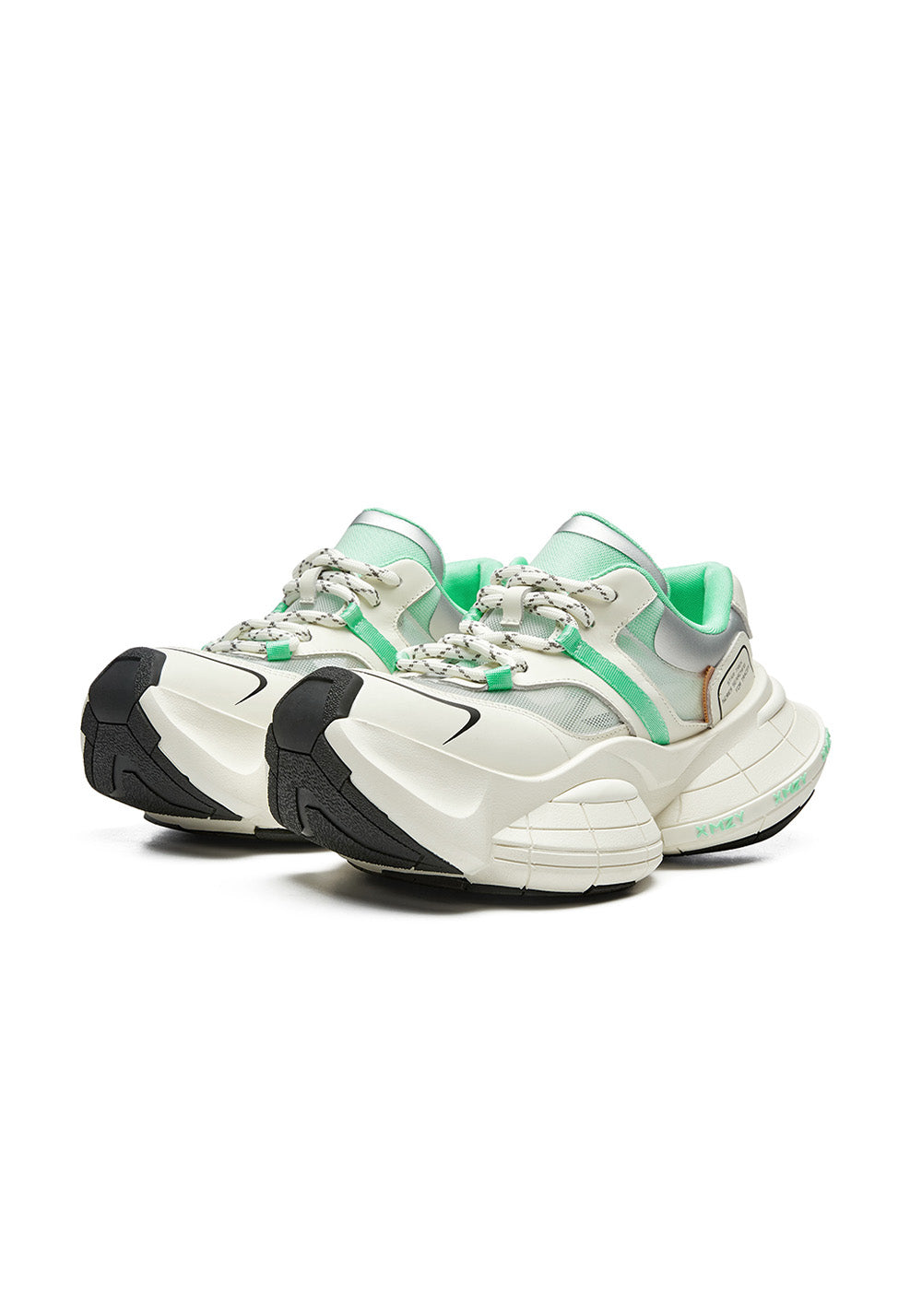 XMZY | Brocade Platform Sneakers-White - PSYLOS 1, XMZY | Brocade Platform Sneakers-White, Chunky Sneakers, XMZY•JAPAN, PSYLOS 1