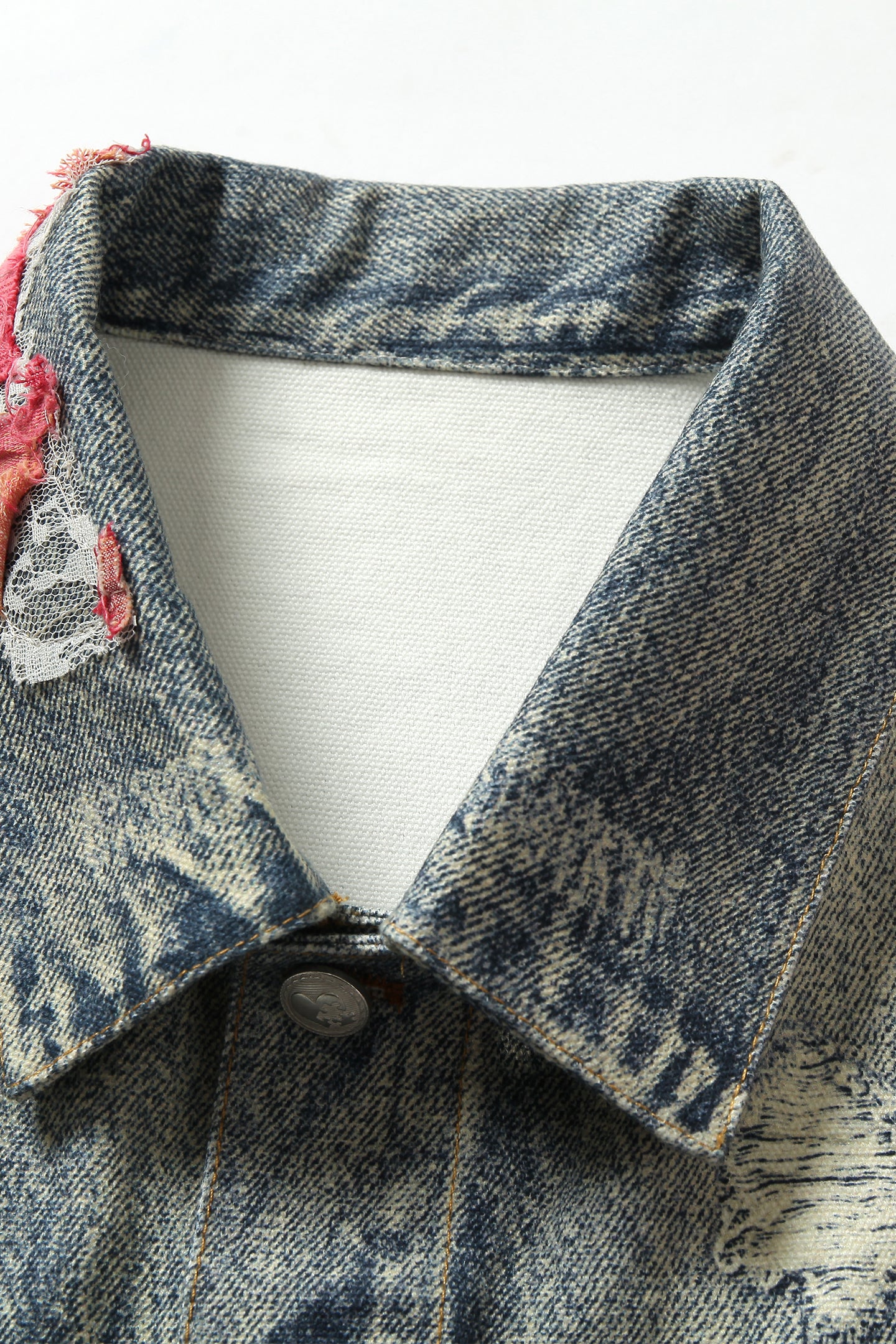 YADcrew | Sunset Cloud Lace Print Denim Jacket/Pants - PSYLOS 1, YADcrew | Sunset Cloud Lace Print Denim Jacket/Pants, Jacket, YADcrew•JAPAN, PSYLOS 1